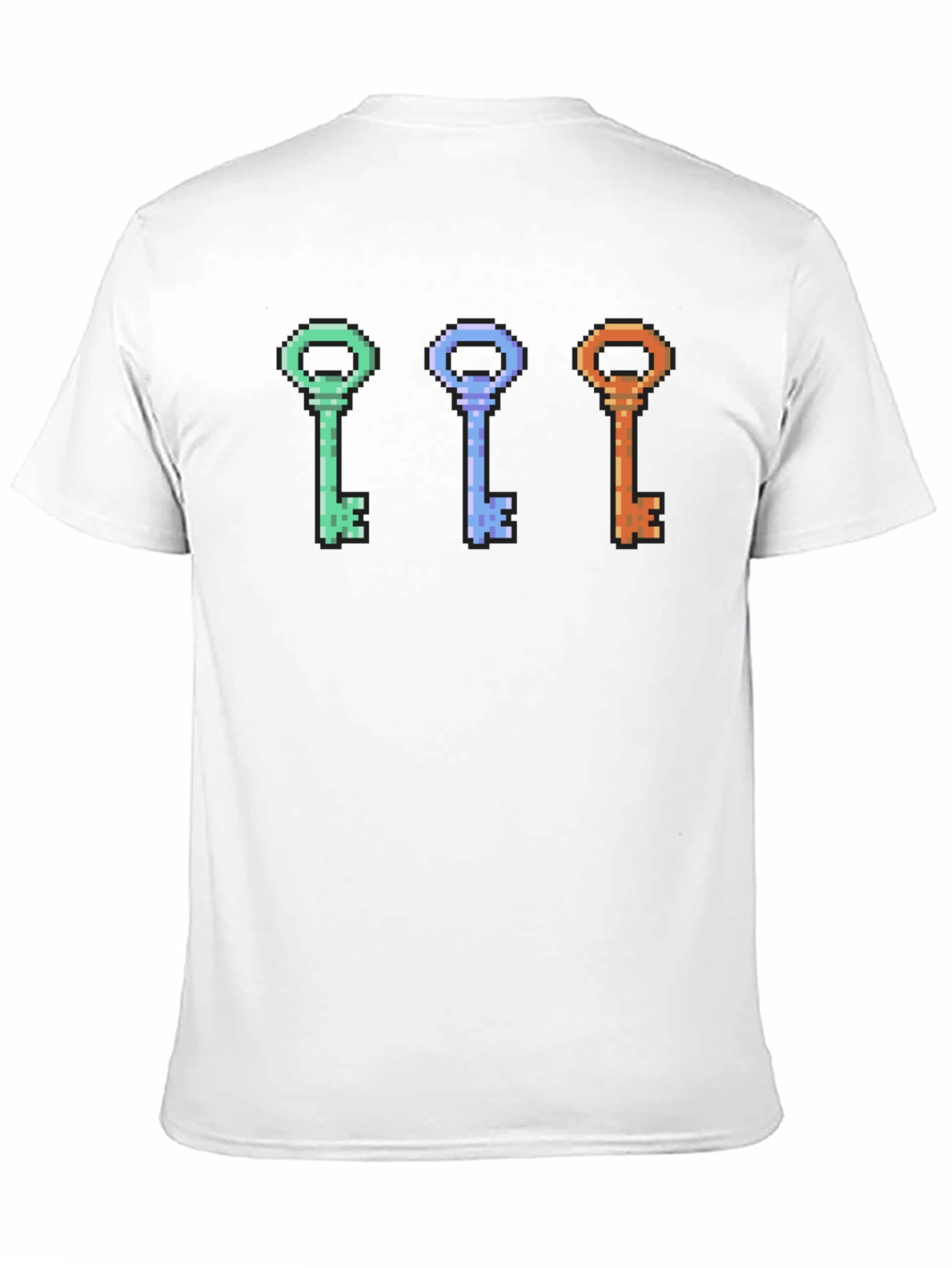 Pixelated Keys T-Shirt - Retro Gaming Style