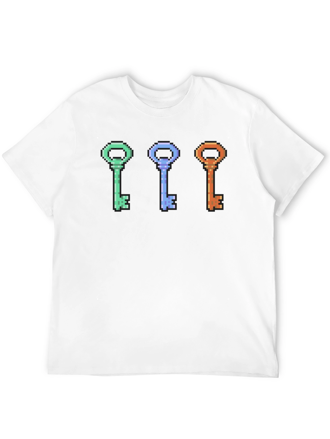 Pixelated Keys T-Shirt - Retro Gaming Style