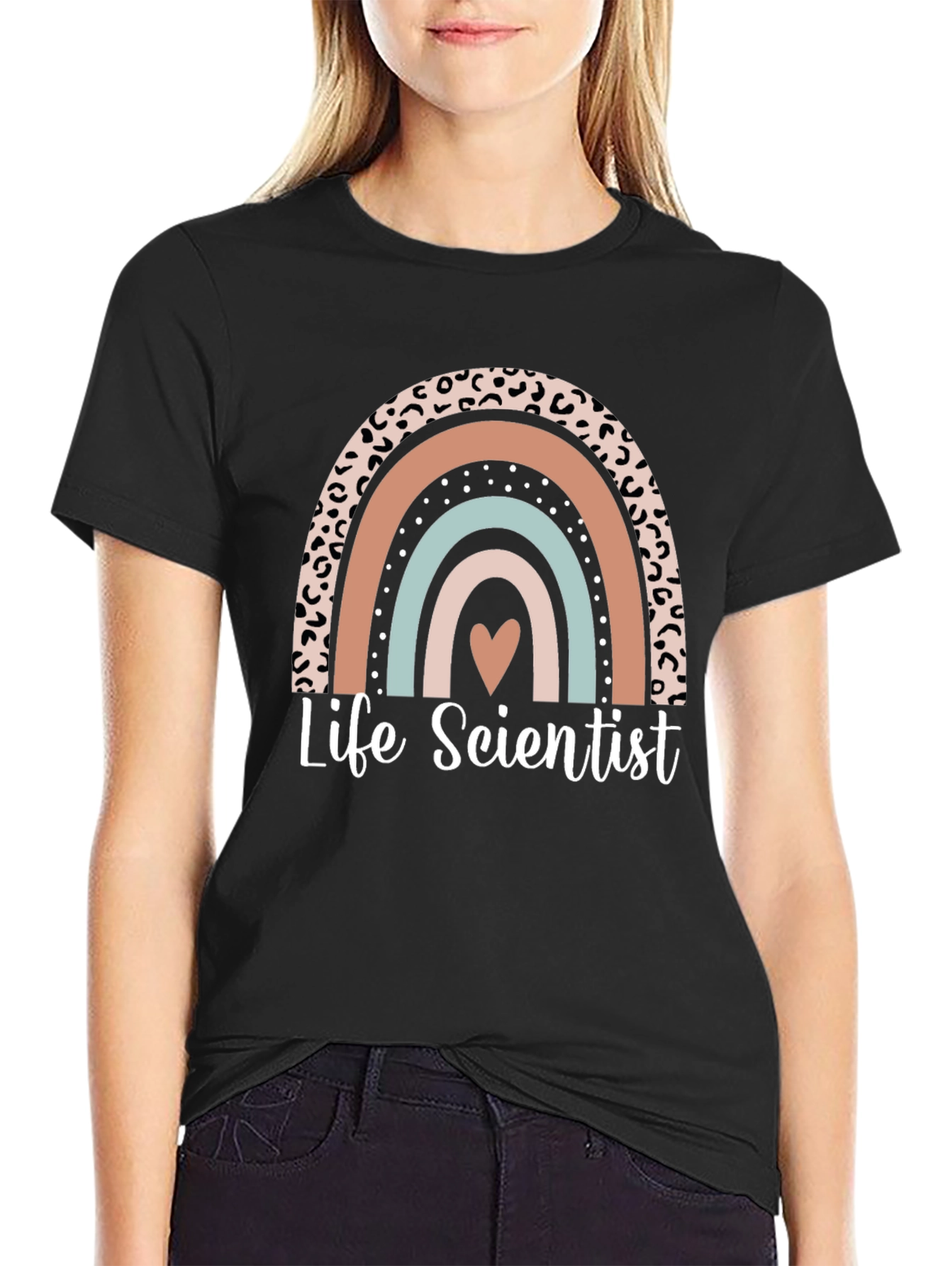 Life Scientist Graphic Tee - Rainbow Design