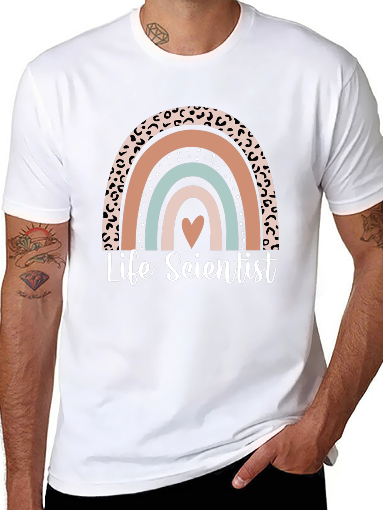 Life Scientist Graphic Tee - Rainbow Design