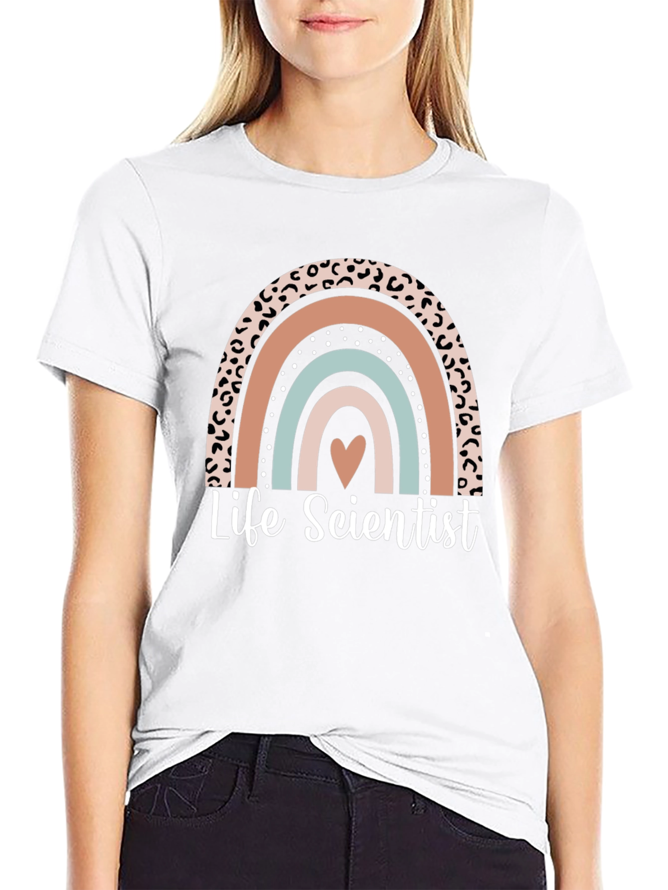 Life Scientist Graphic Tee - Rainbow Design