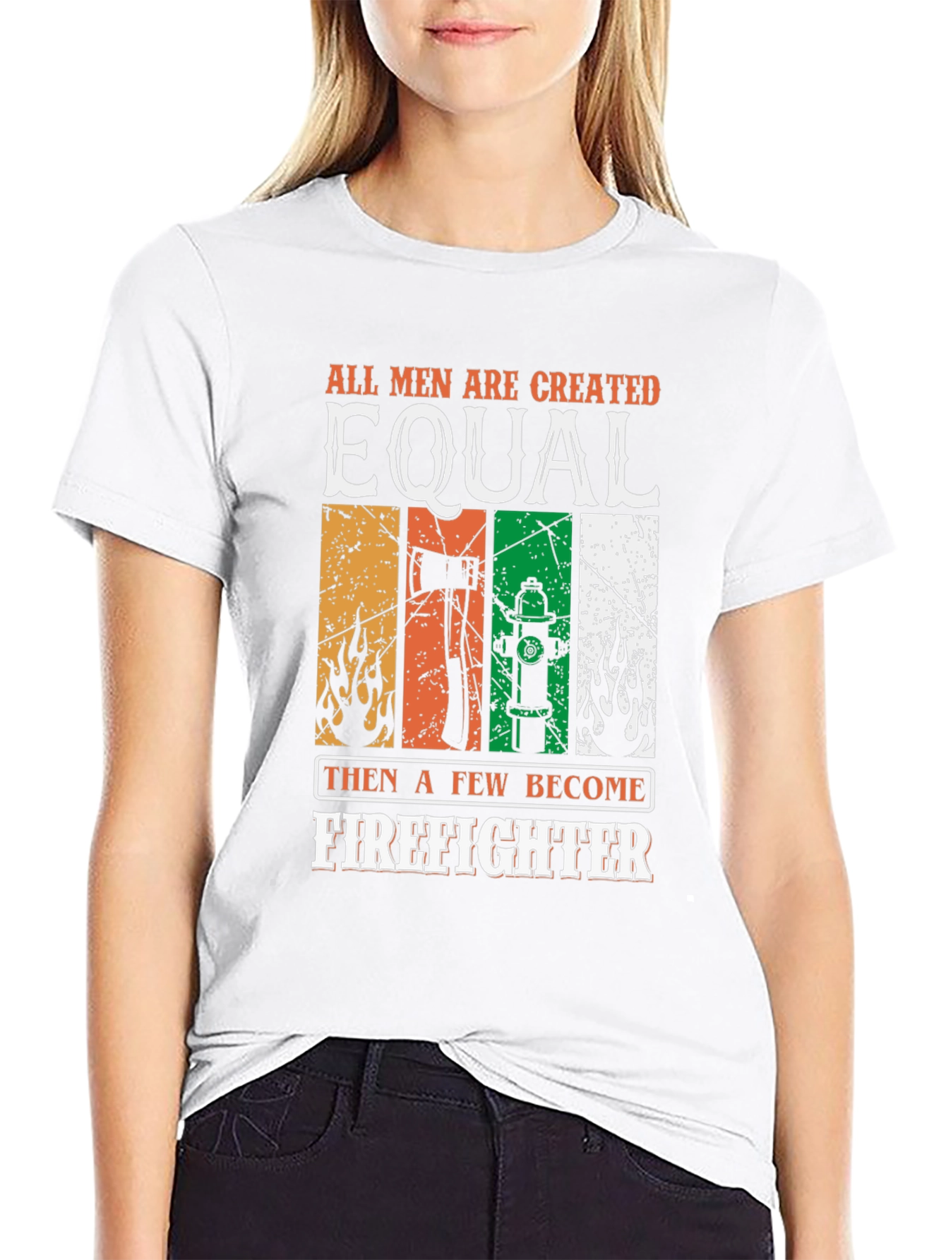 Firefighter Equality Graphic Tee - Black Cotton