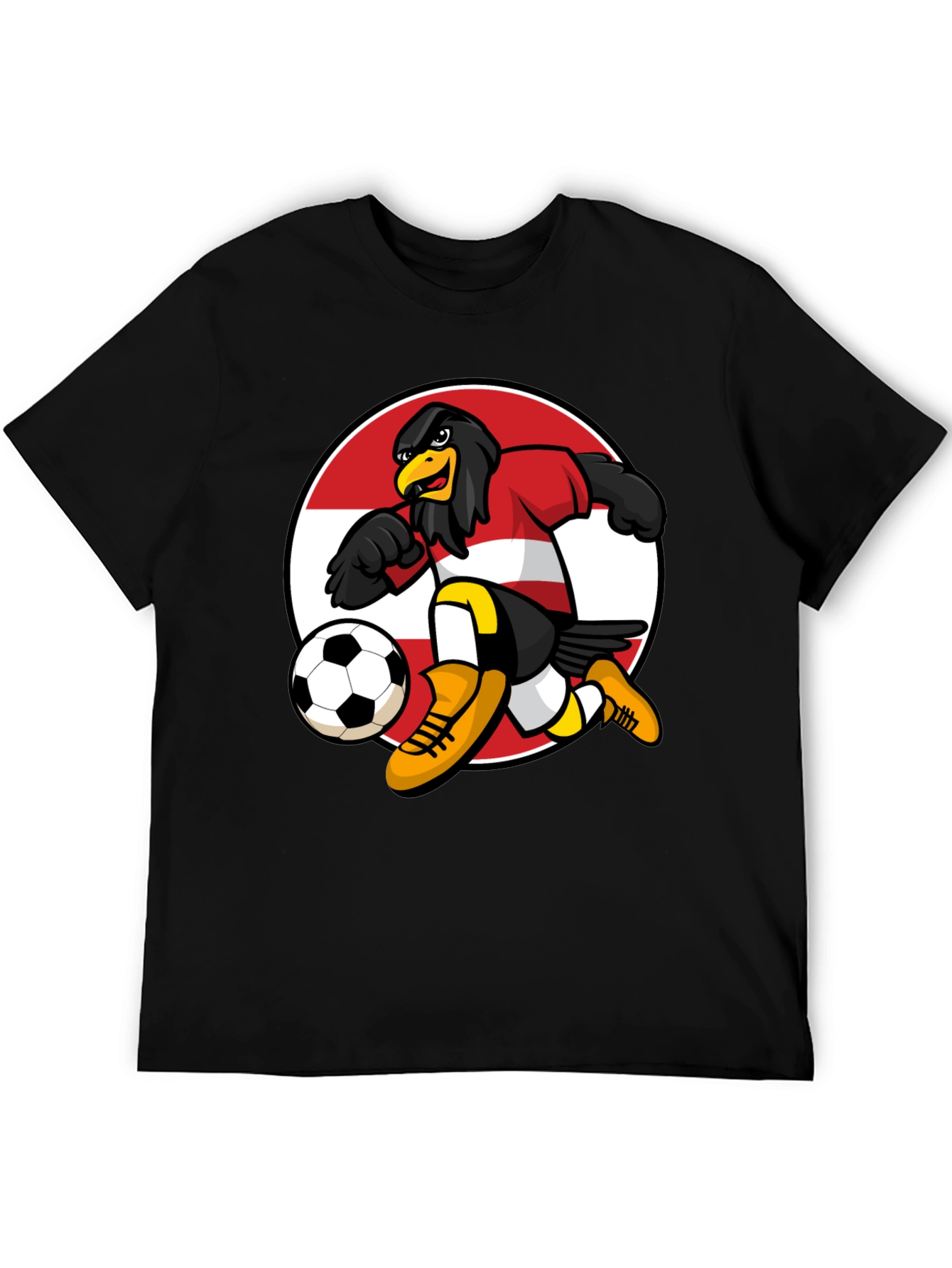 Austrian Eagle Soccer T-Shirt - Black