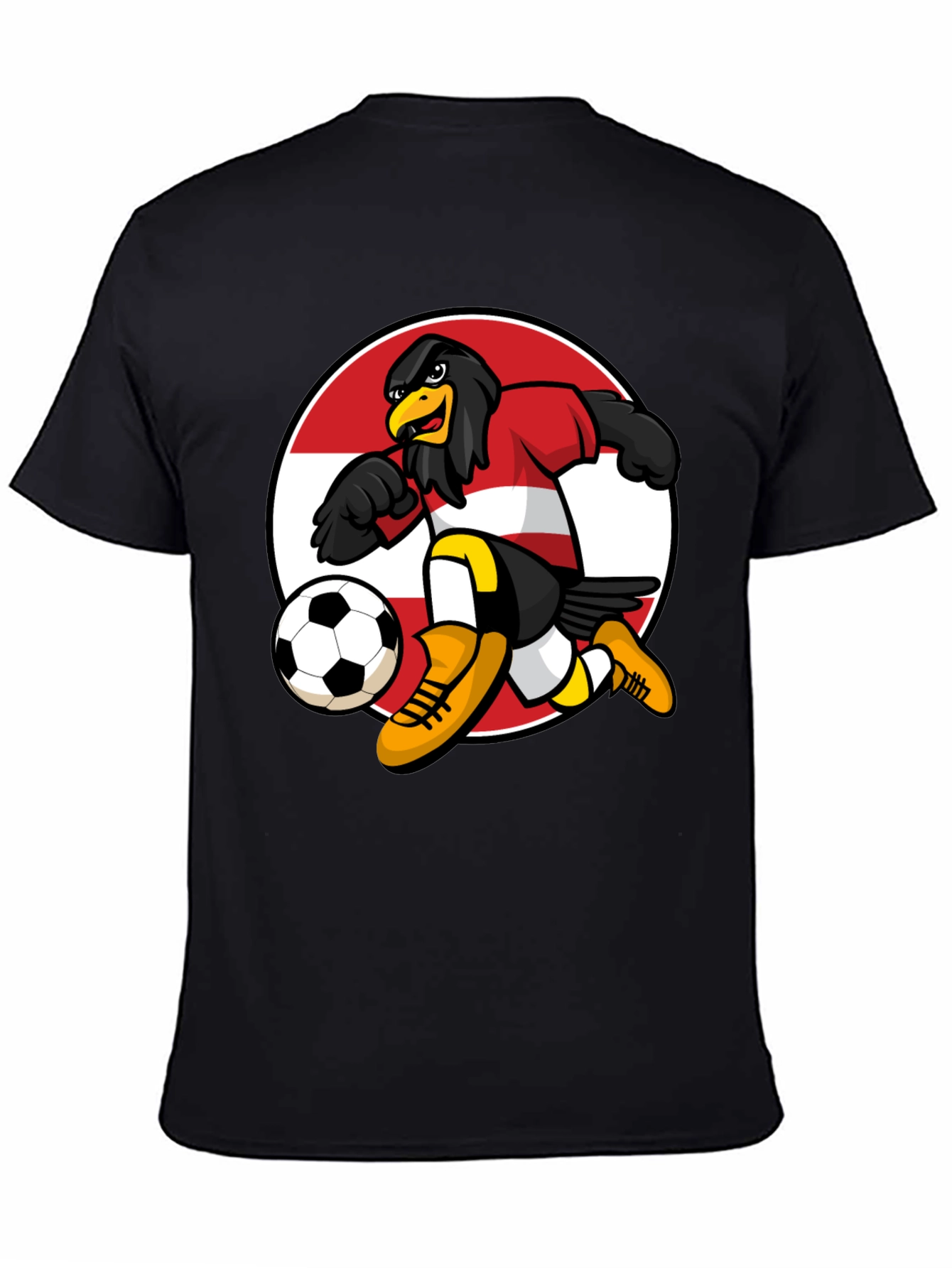 Austrian Eagle Soccer T-Shirt - Black