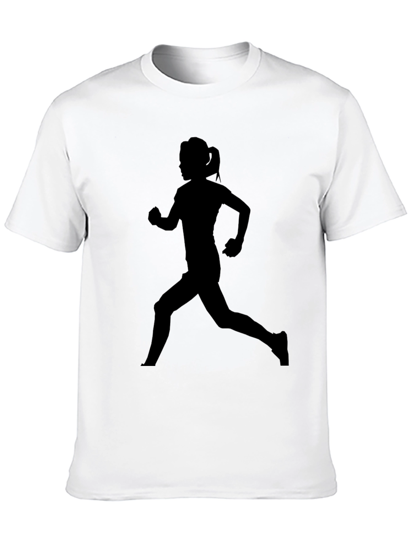 Running Woman Silhouette T-Shirt