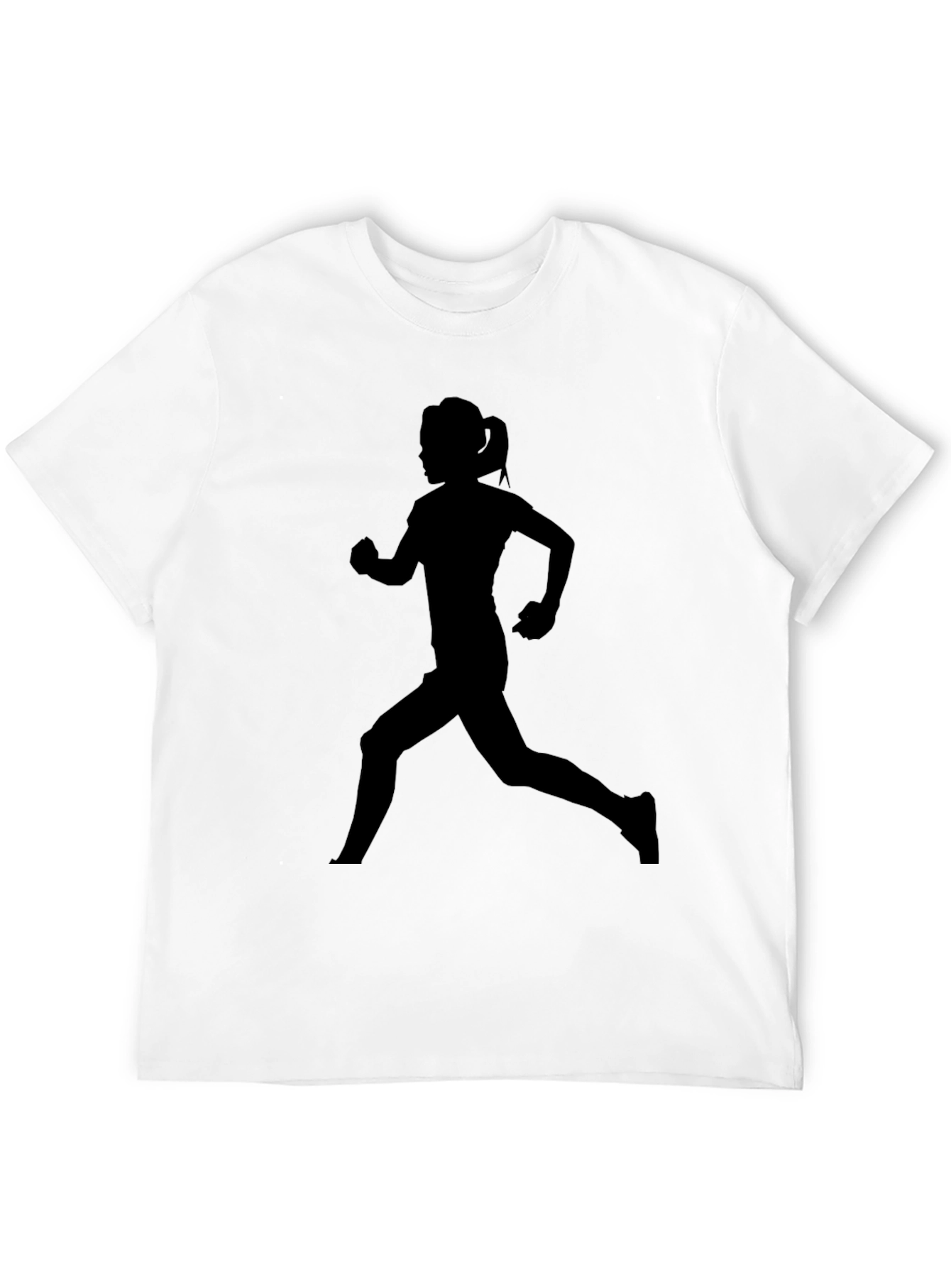 Running Woman Silhouette T-Shirt