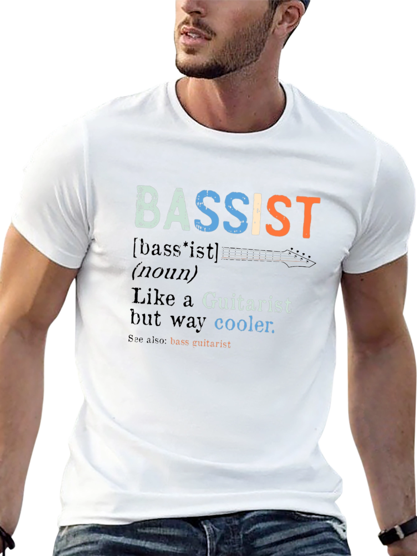 Bassist Definition T-Shirt - Guitarist Humor
