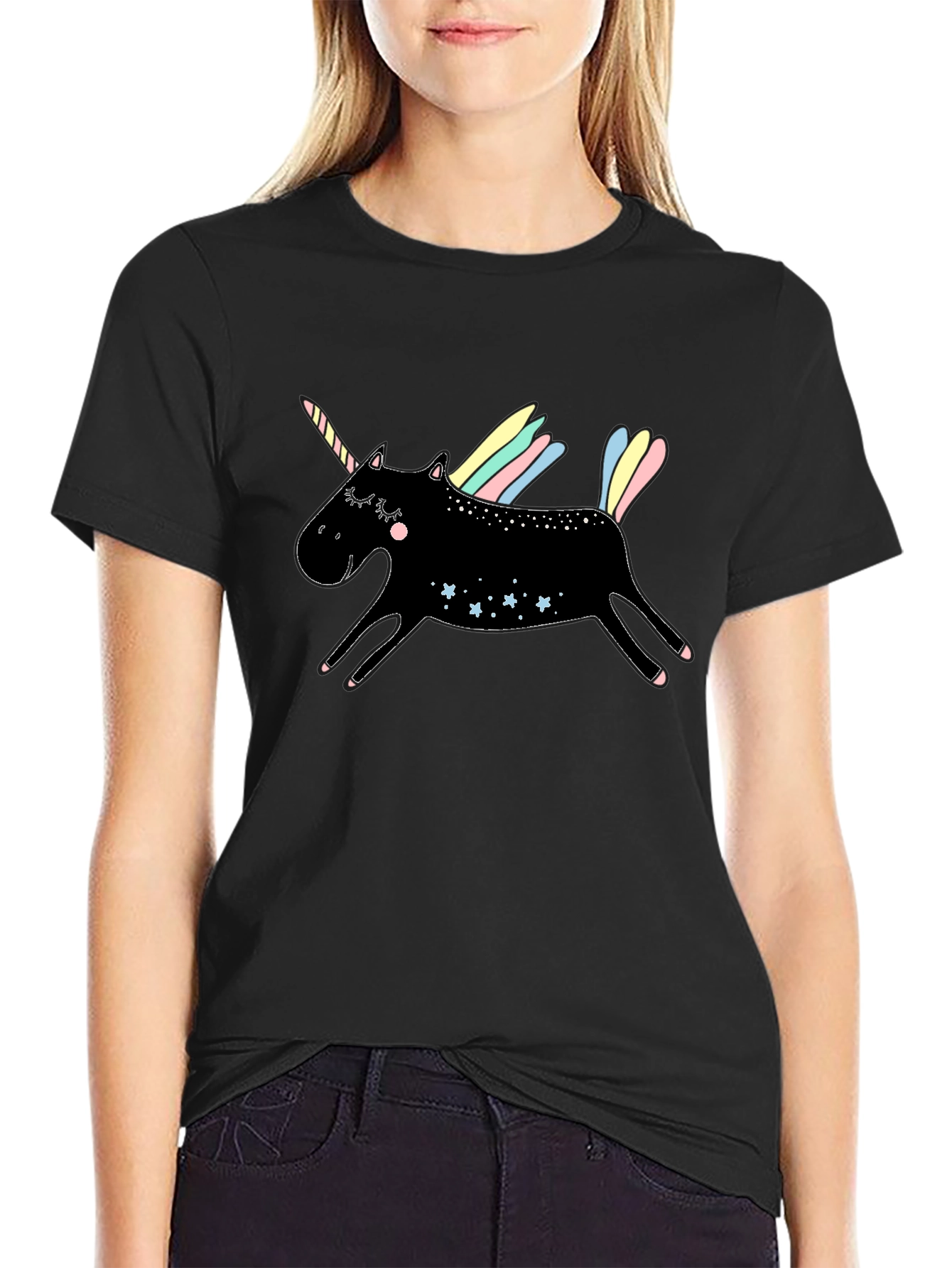 Black Unicorn Graphic Tee