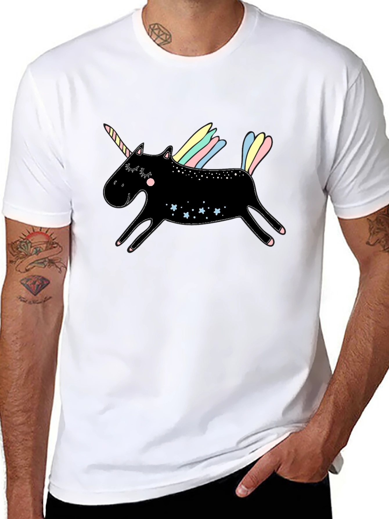 Black Unicorn Graphic Tee