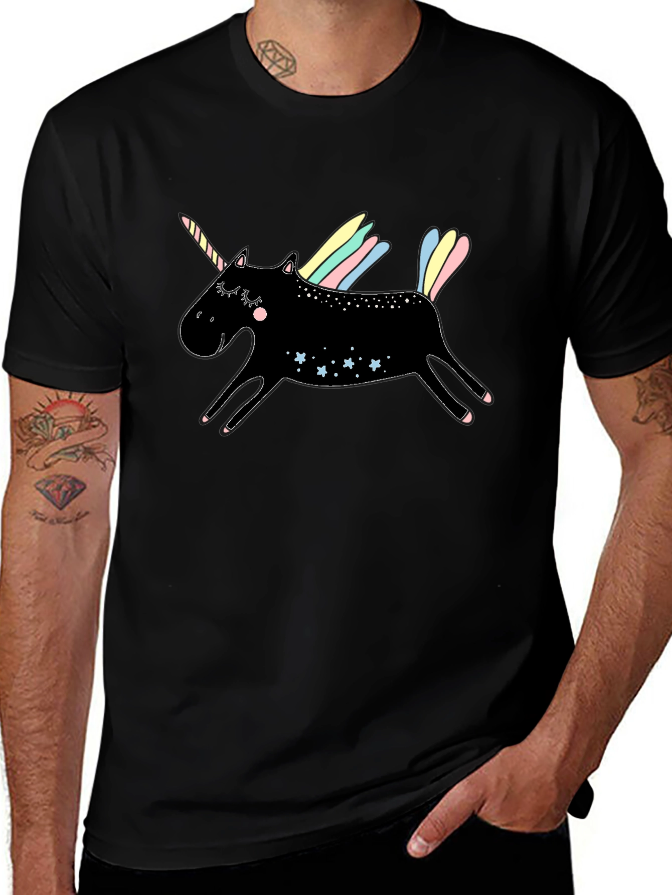 Black Unicorn Graphic Tee