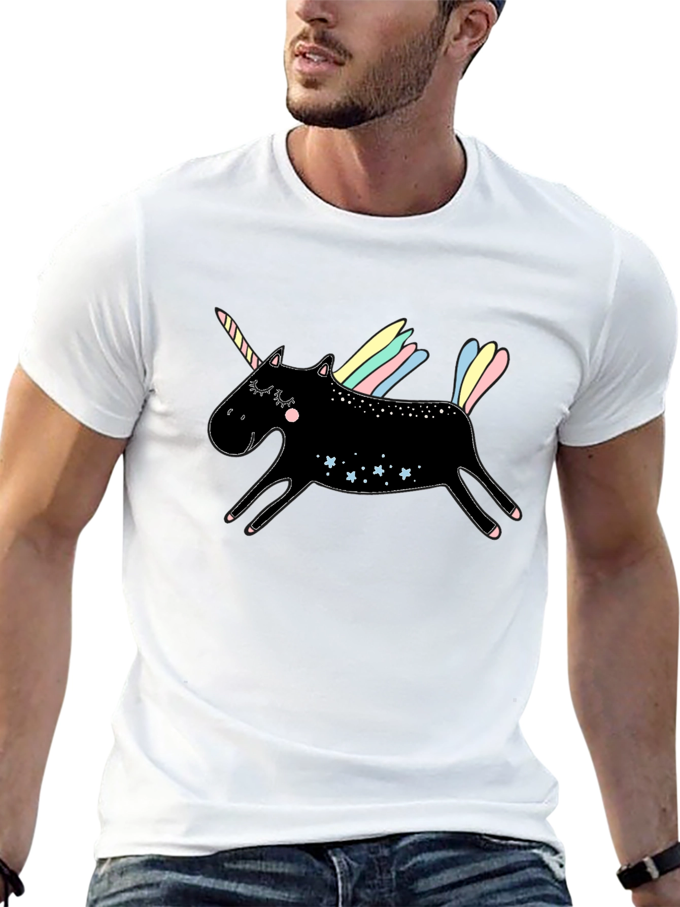 Black Unicorn Graphic Tee