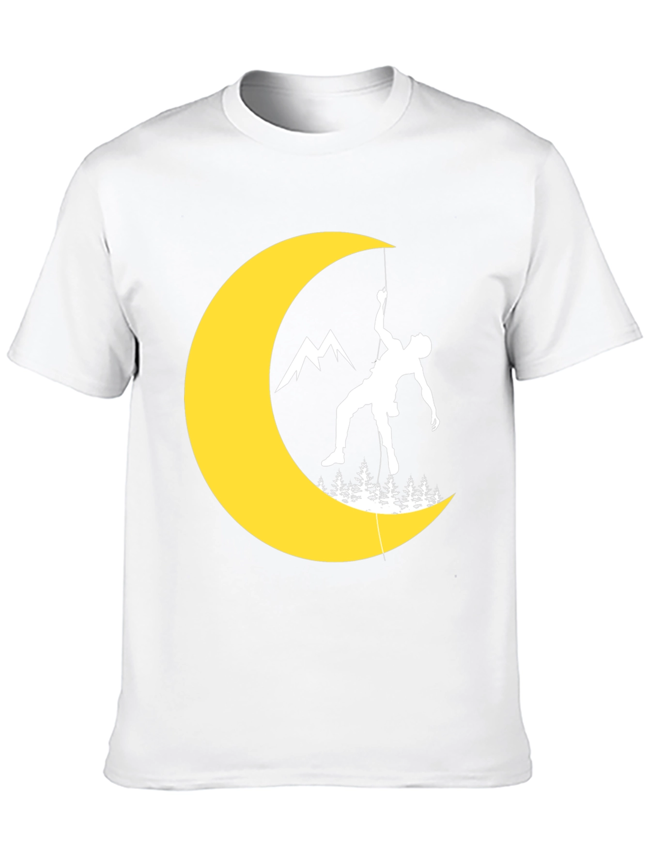 Climbing Moon Graphic Tee - Black
