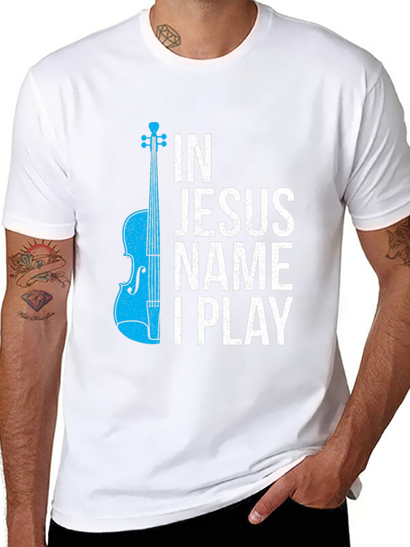 In Jesus Name I Play Graphic T-Shirt