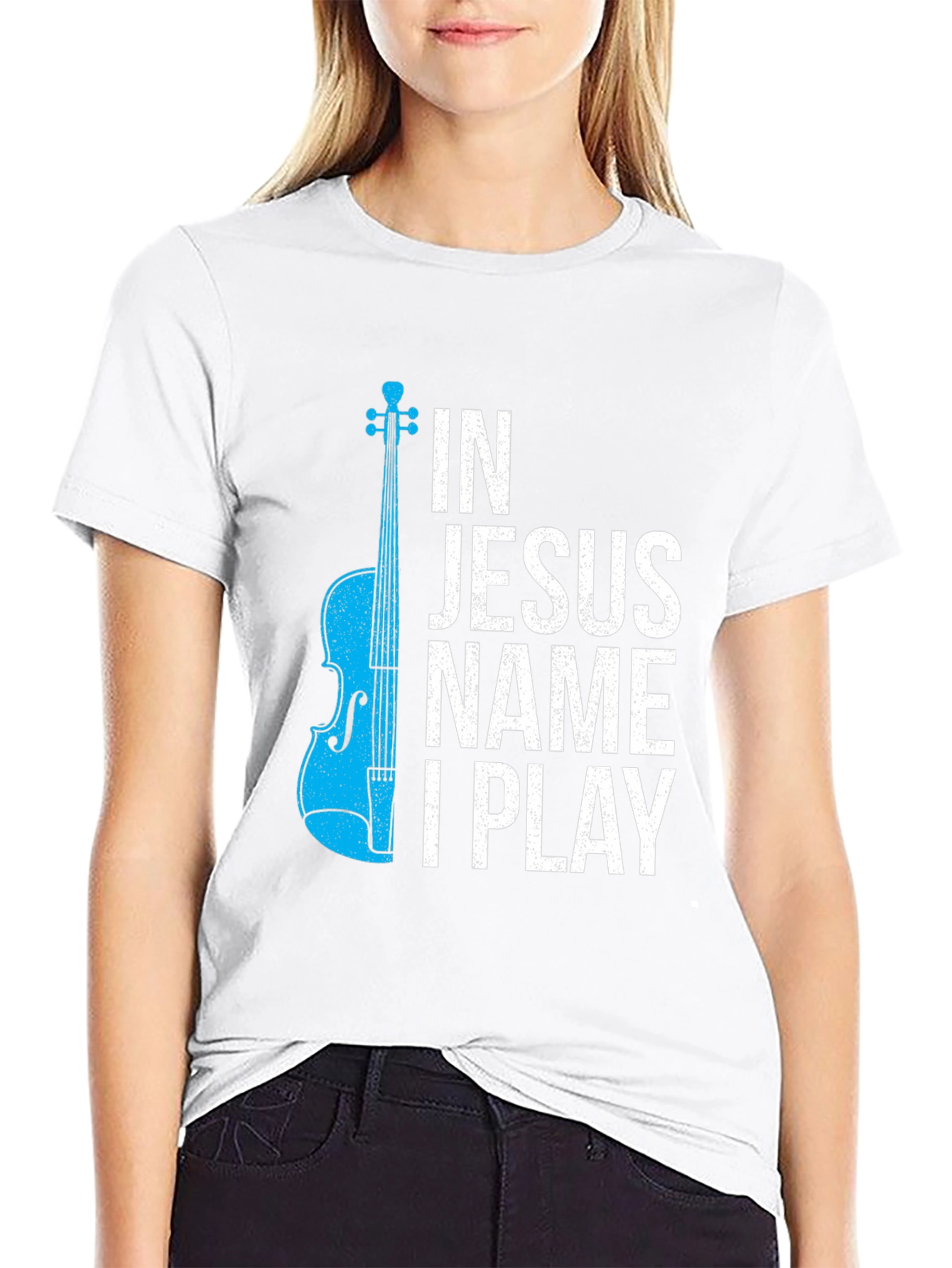 In Jesus Name I Play Graphic T-Shirt