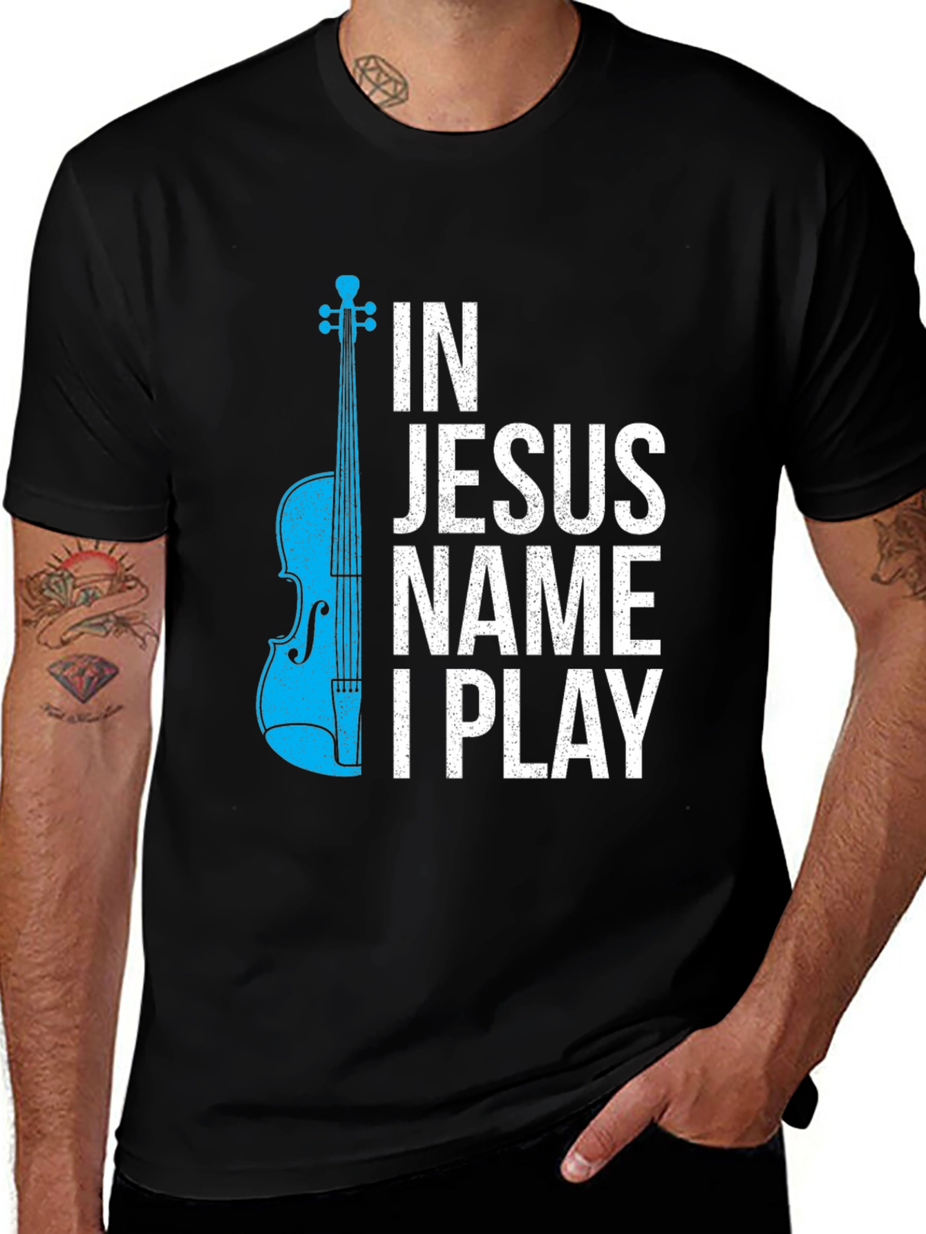 In Jesus Name I Play Graphic T-Shirt