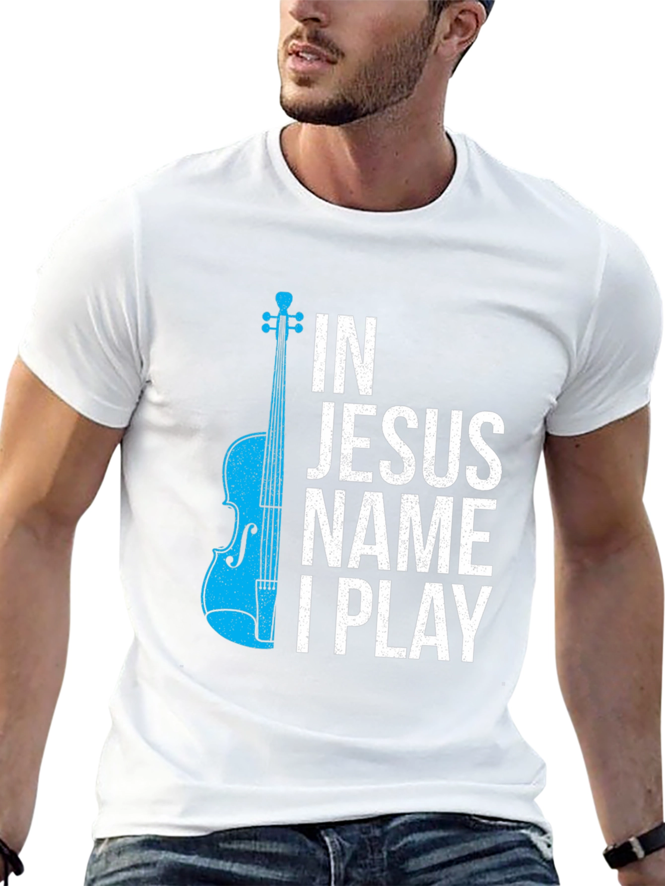 In Jesus Name I Play Graphic T-Shirt