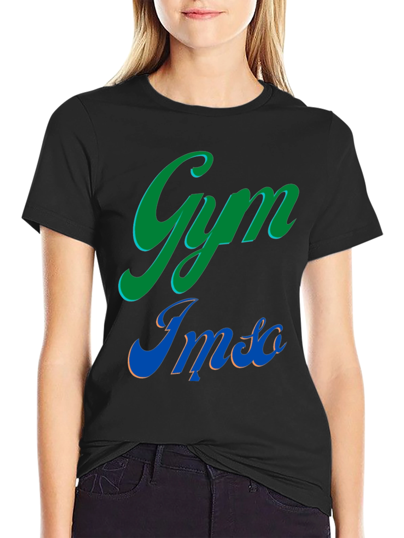 Gym Imso T-Shirt - Casual Black Tee