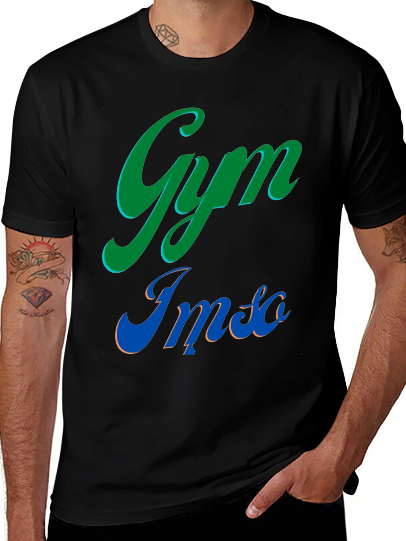 Gym Imso T-Shirt - Casual Black Tee