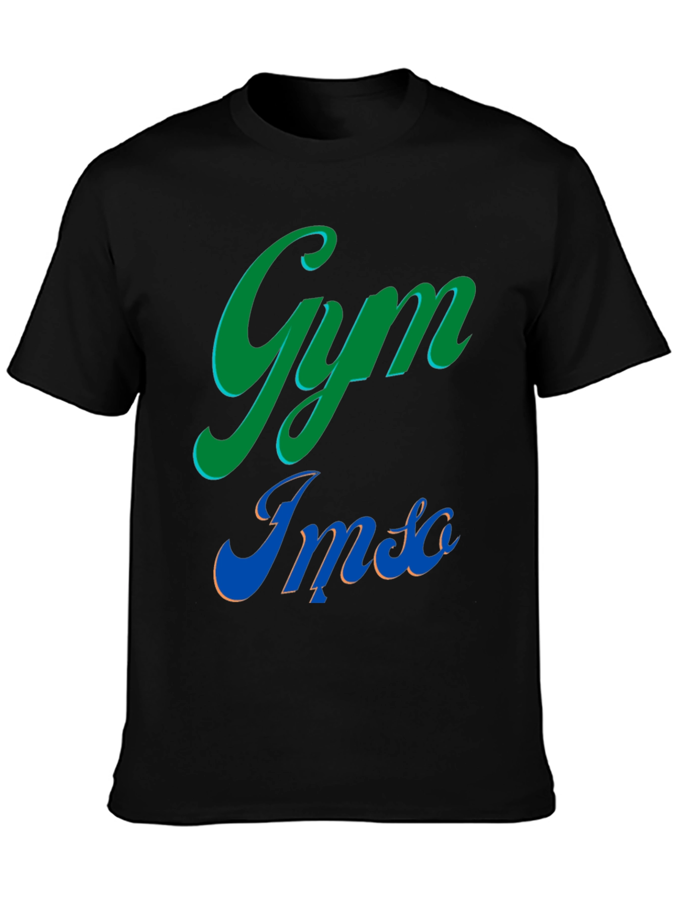 Gym Imso T-Shirt - Casual Black Tee