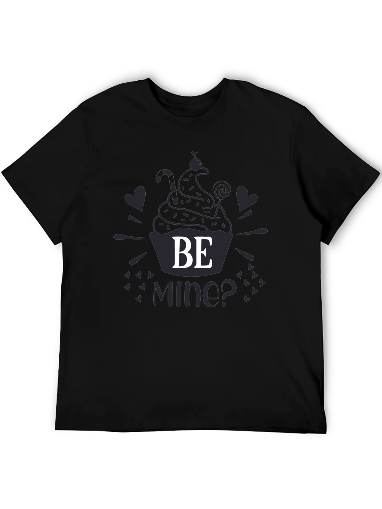 Be Mine Cupcake Graphic T-Shirt - Valentines Day Tee