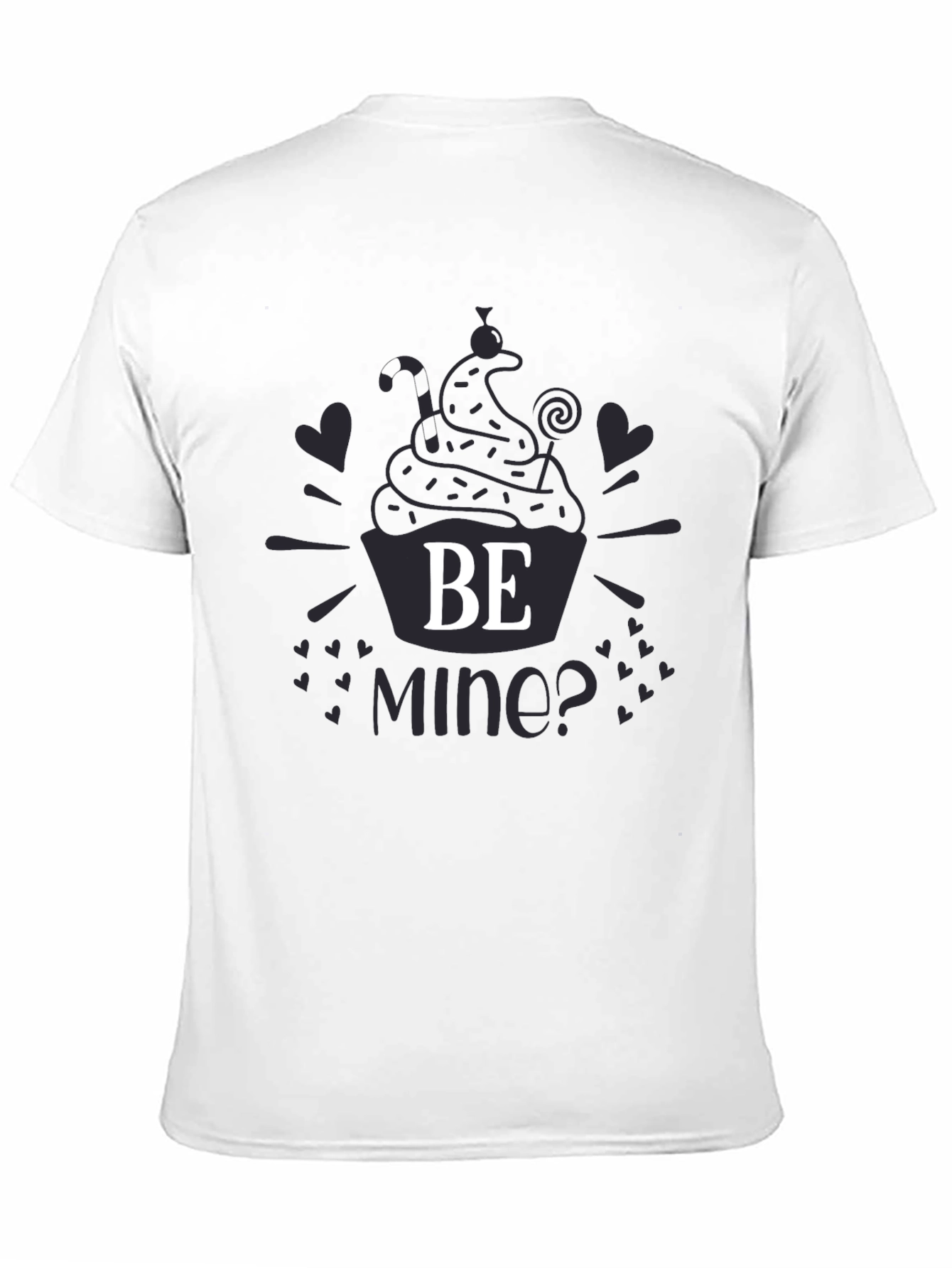 Be Mine Cupcake Graphic T-Shirt - Valentines Day Tee