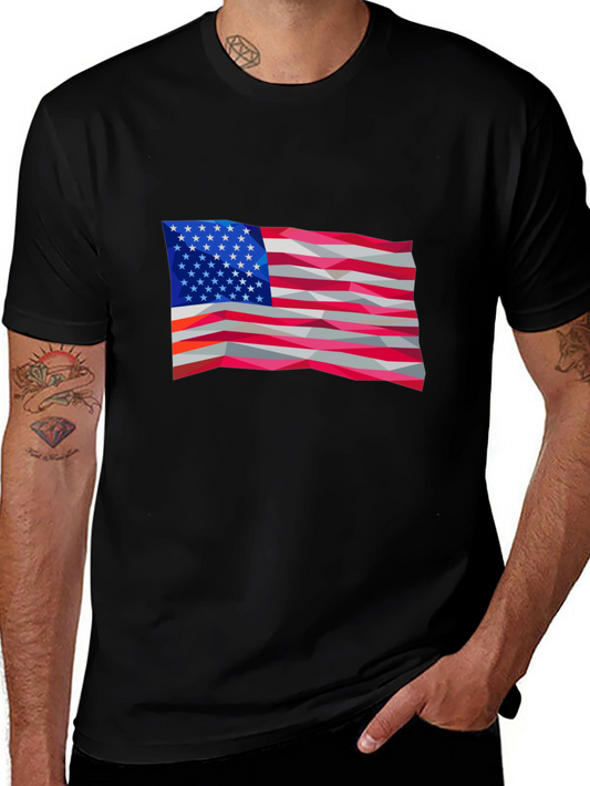 American Flag Graphic Tee - Patriotic Style