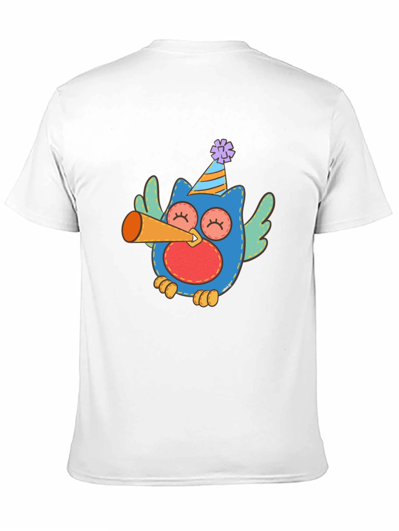 Festive Owl Graphic Tee - Mens Black T-Shirt