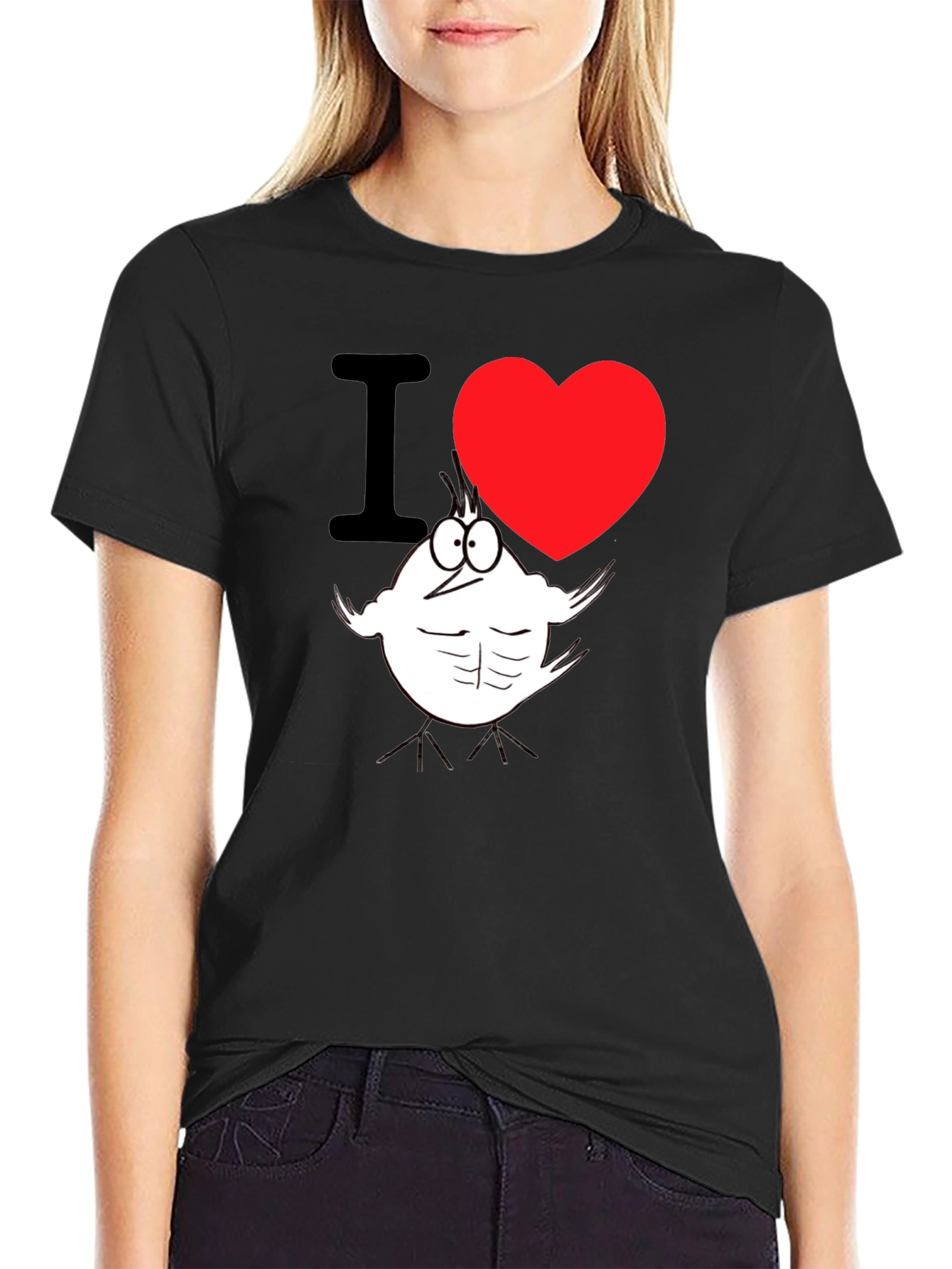 I Heart Buff Chick T-Shirt