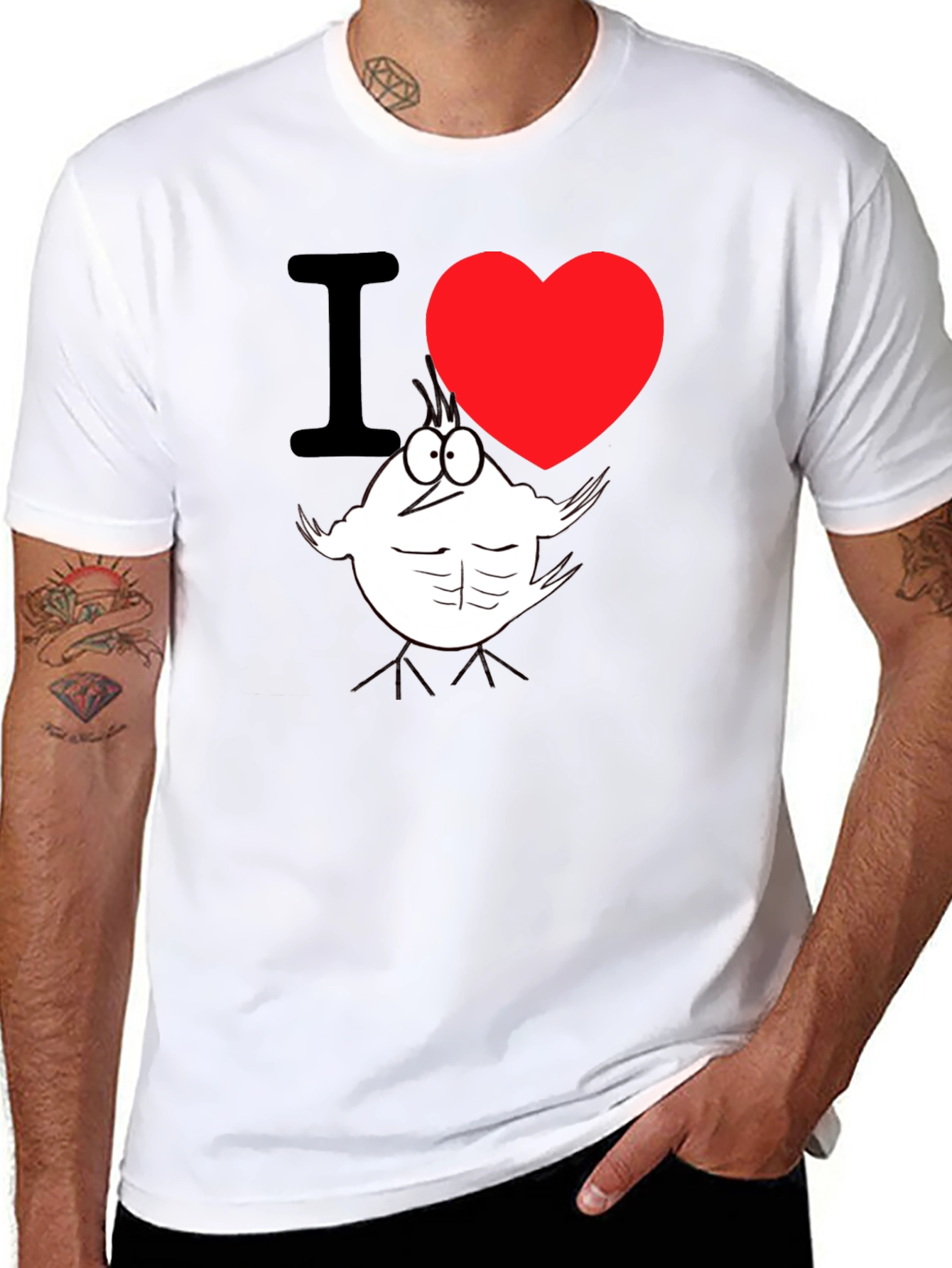 I Heart Buff Chick T-Shirt
