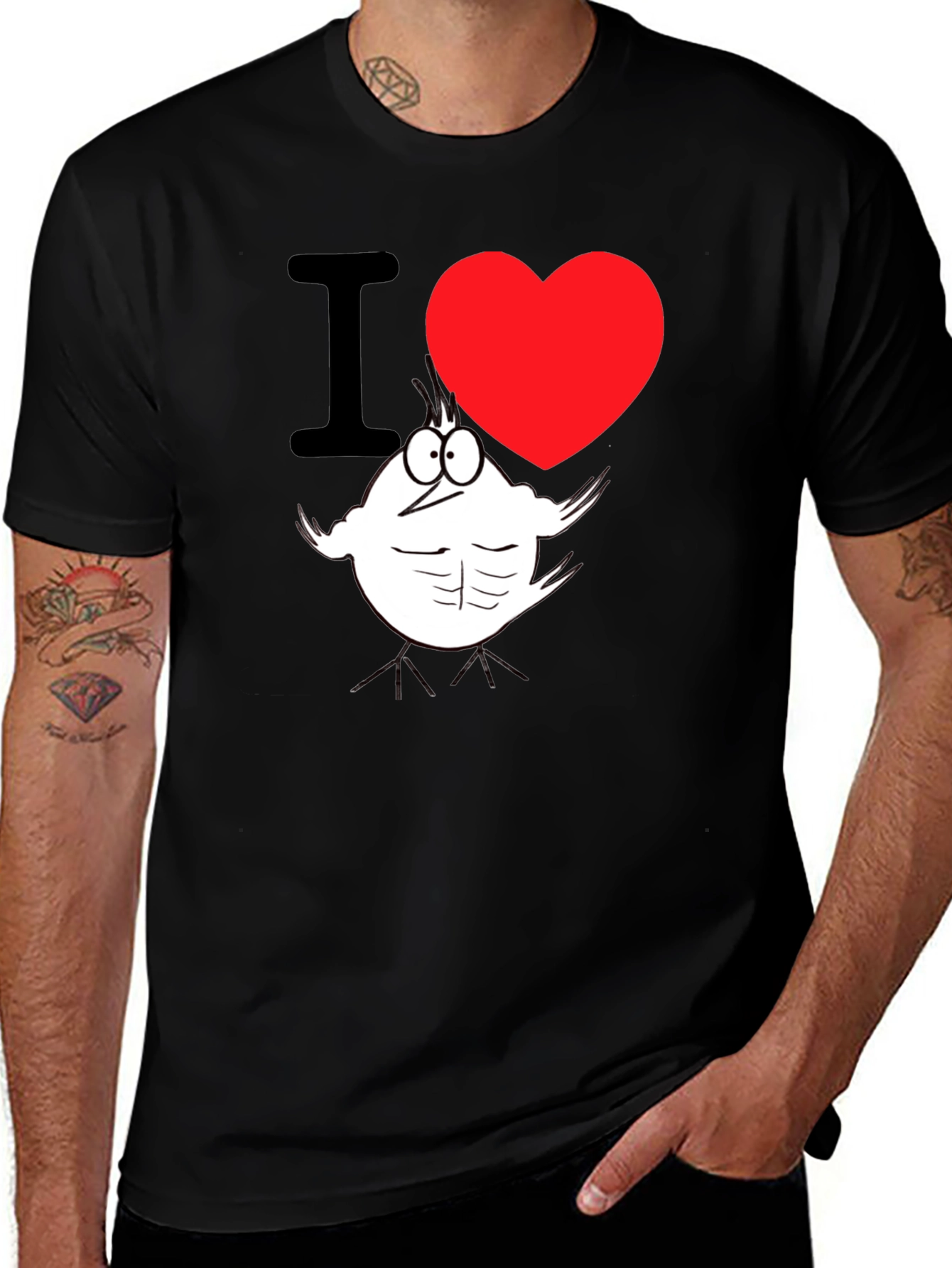 I Heart Buff Chick T-Shirt