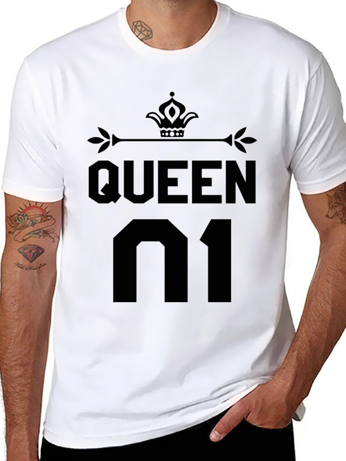 Queen 01 Black T-Shirt