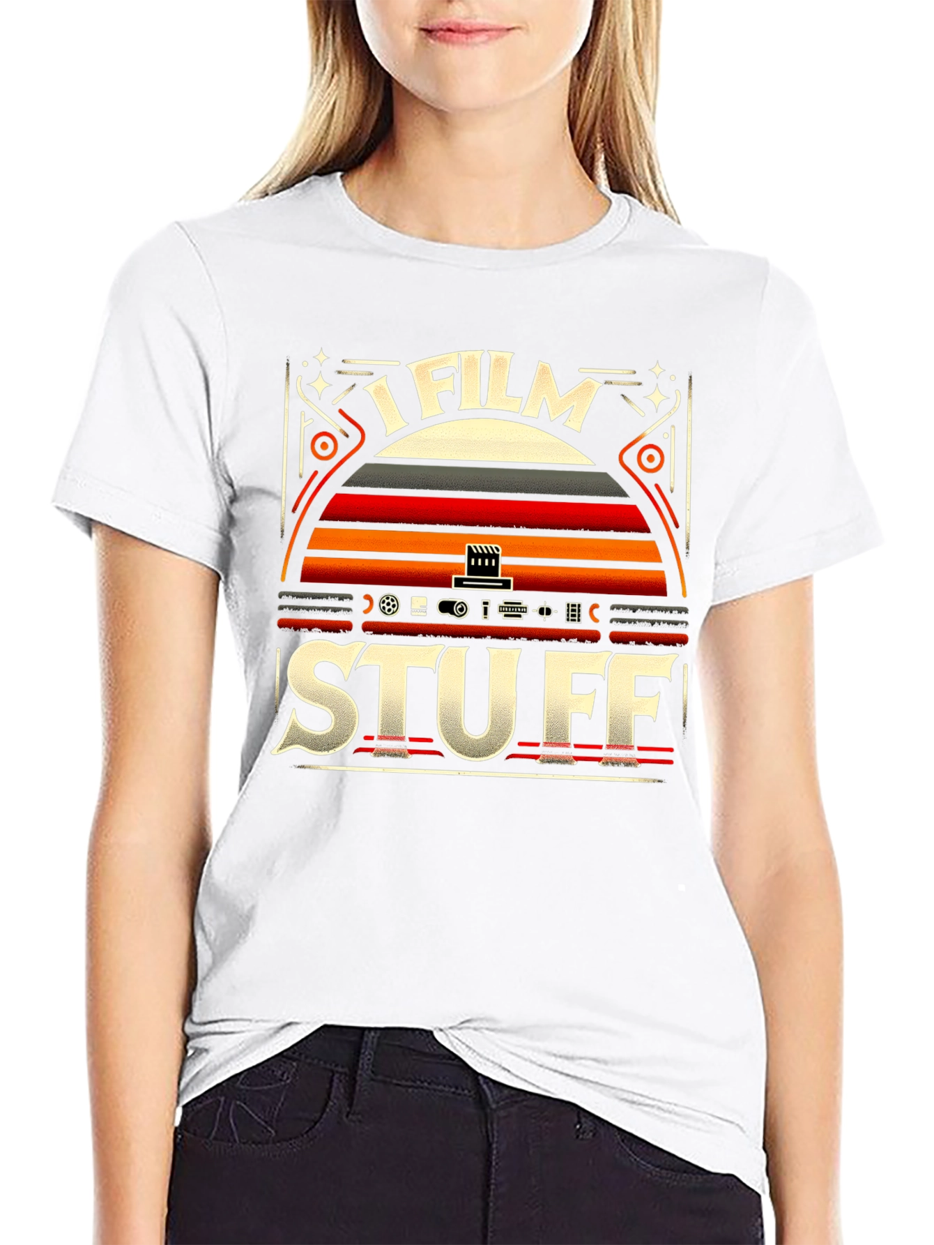 I Film Stuff Graphic Tee - Retro Filmmaker T-Shirt