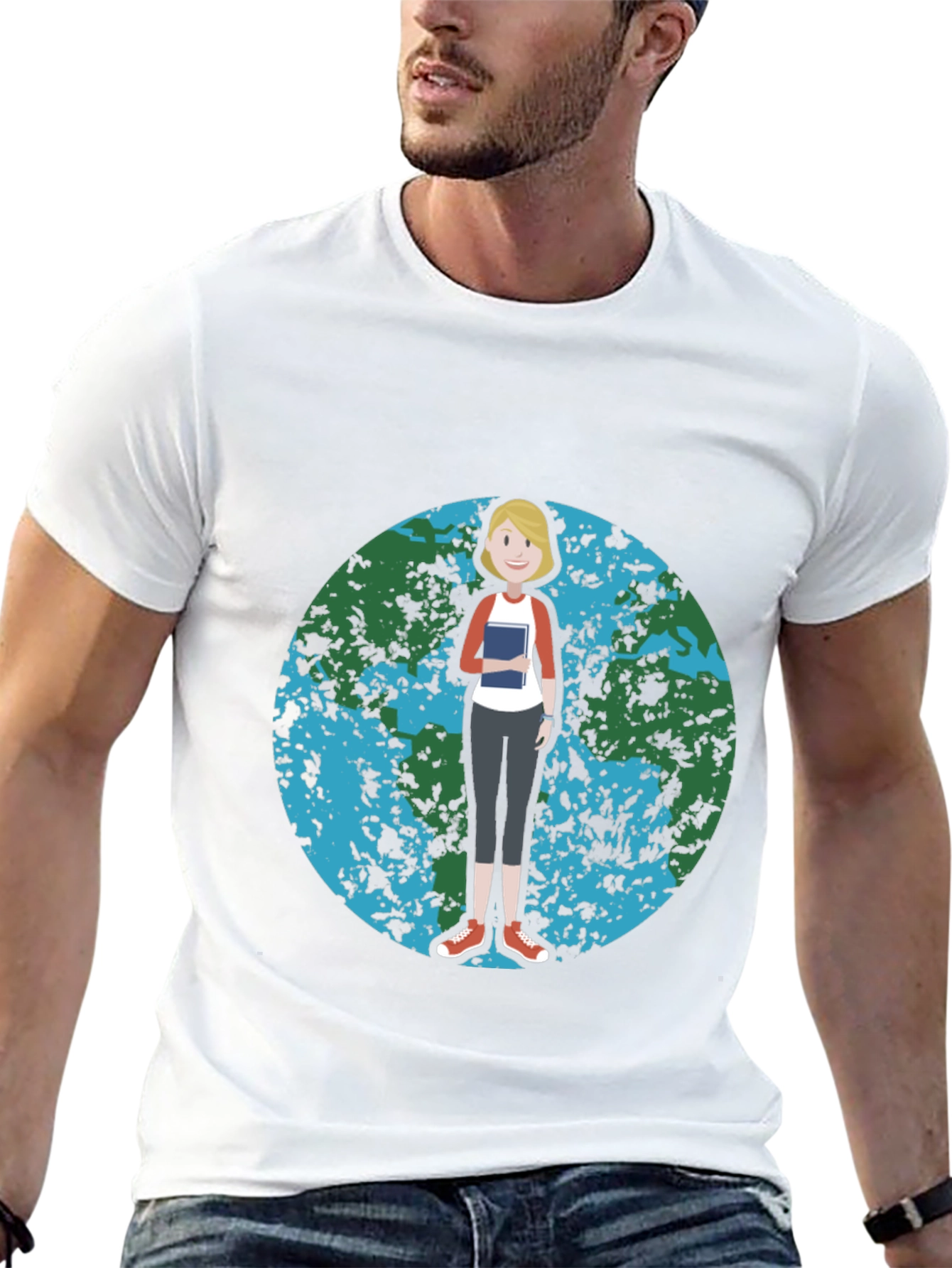 Earth Day Teacher Graphic T-Shirt