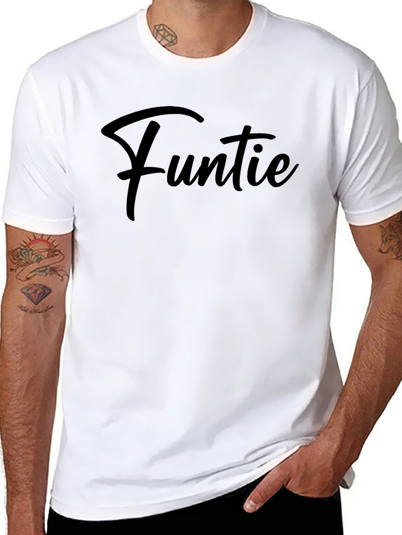 Fun Uncle T-Shirt - Black Crew Neck