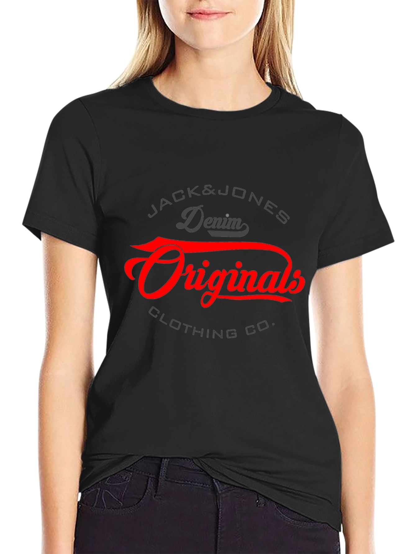 Jack & Jones Originals Black Graphic Tee