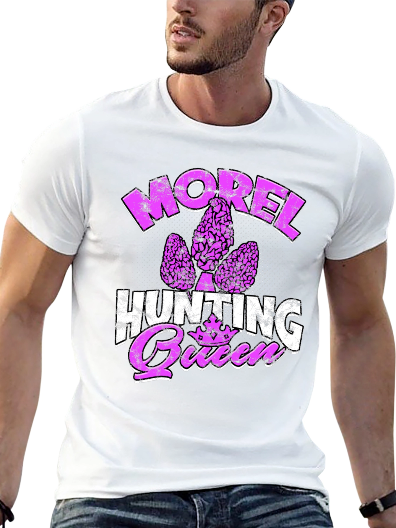 Morel Hunting Queen Graphic T-Shirt