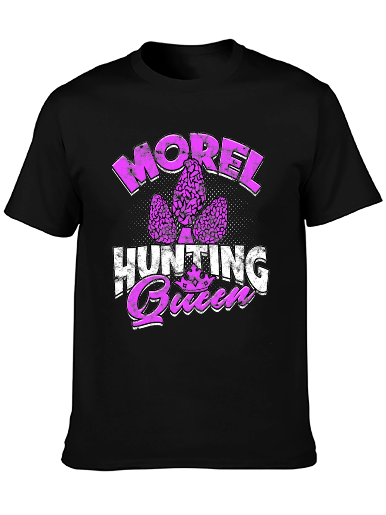 Morel Hunting Queen Graphic T-Shirt