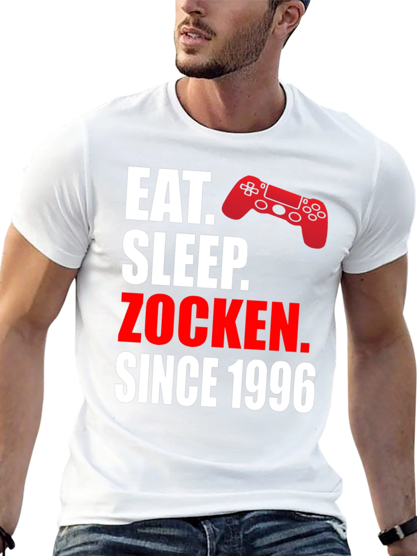 Eat Sleep Zocken Since 1996 Gamer T-Shirt