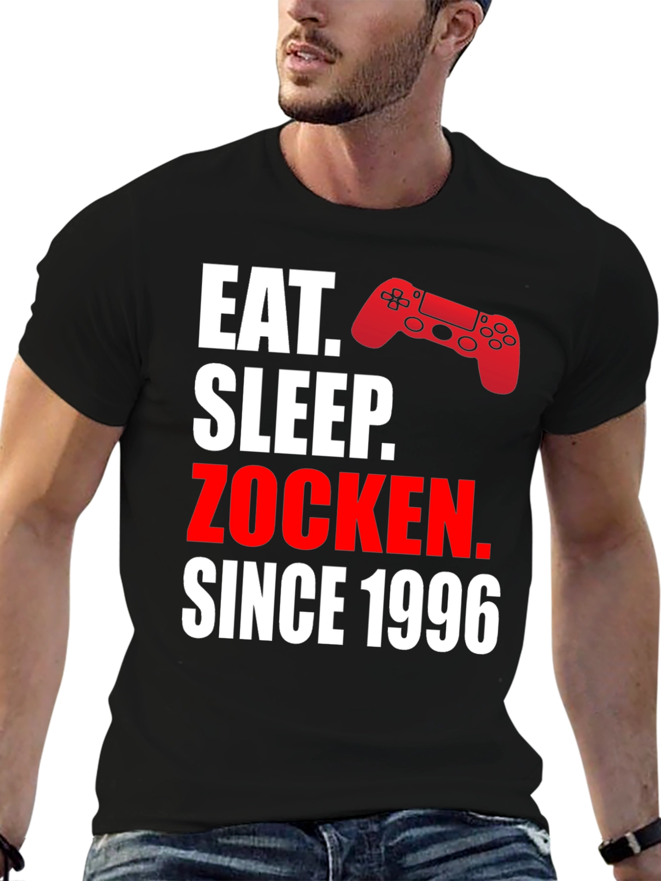 Eat Sleep Zocken Since 1996 Gamer T-Shirt