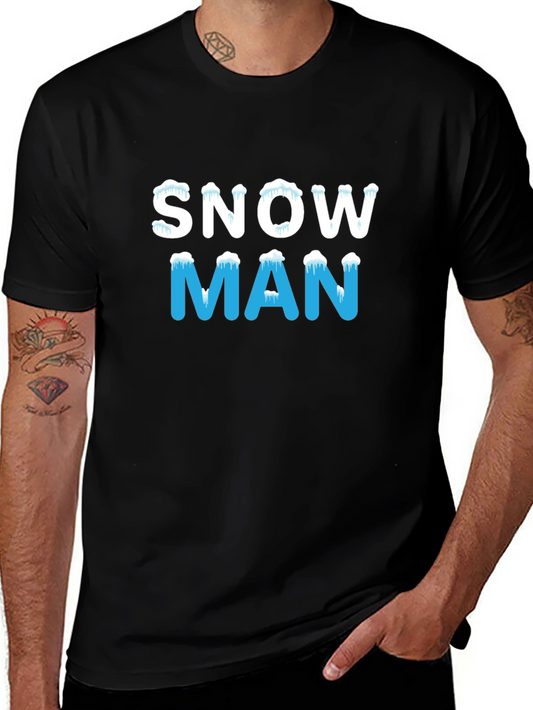 Snowman Graphic Tee - Holiday Winter Shirt