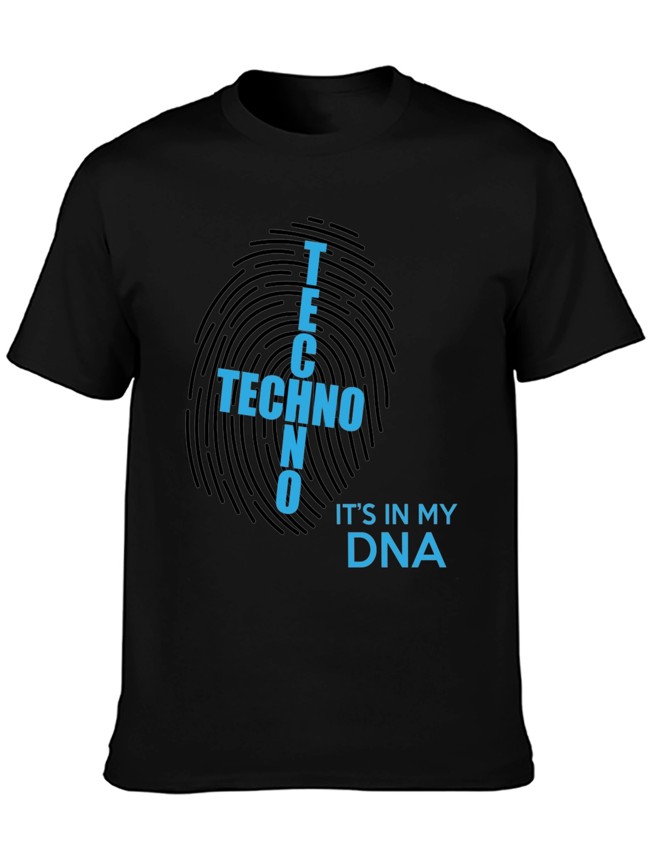 Techno DNA Black T-Shirt - Music Lover Tee