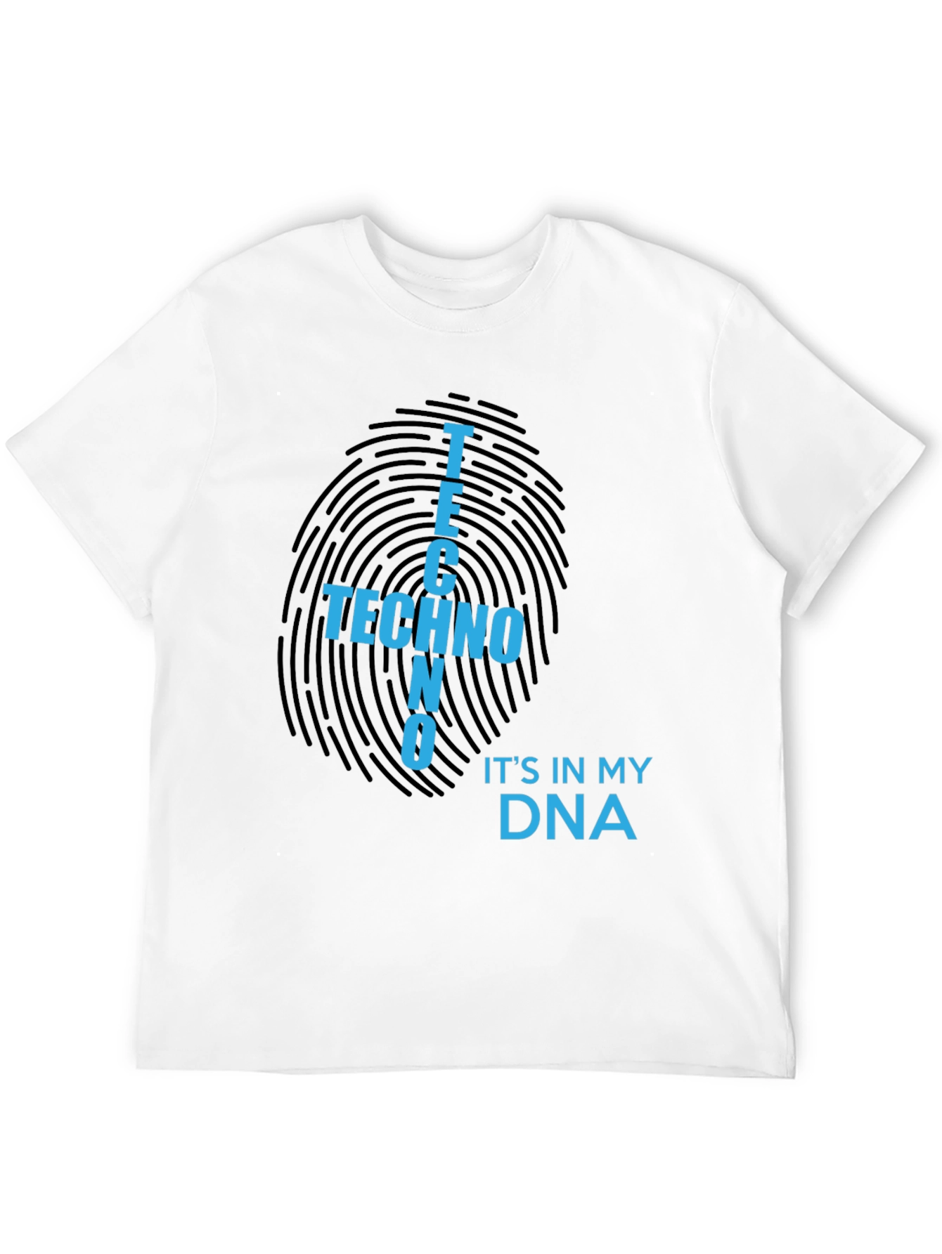 Techno DNA Black T-Shirt - Music Lover Tee