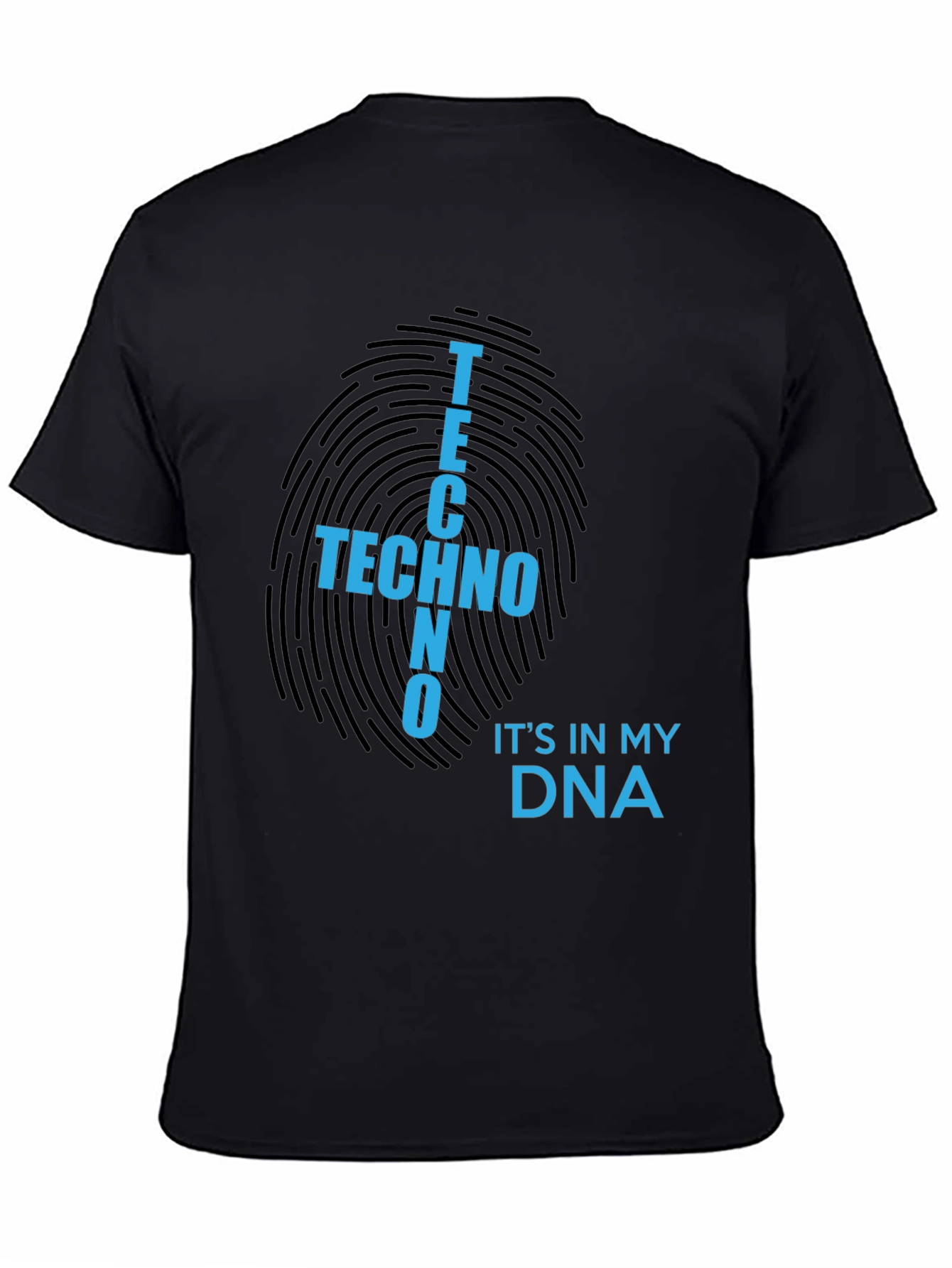 Techno DNA Black T-Shirt - Music Lover Tee