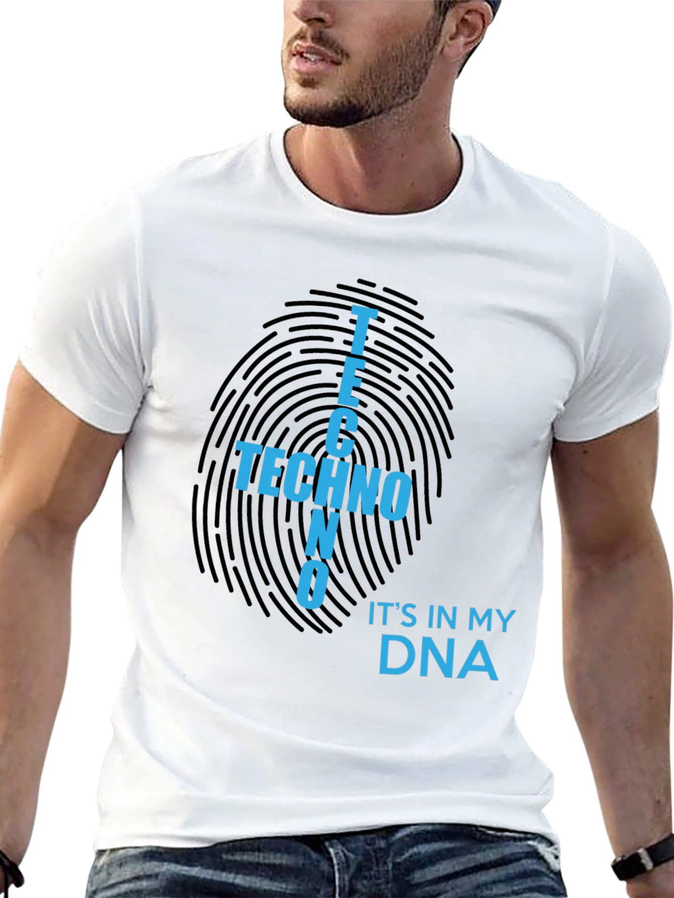 Techno DNA Black T-Shirt - Music Lover Tee