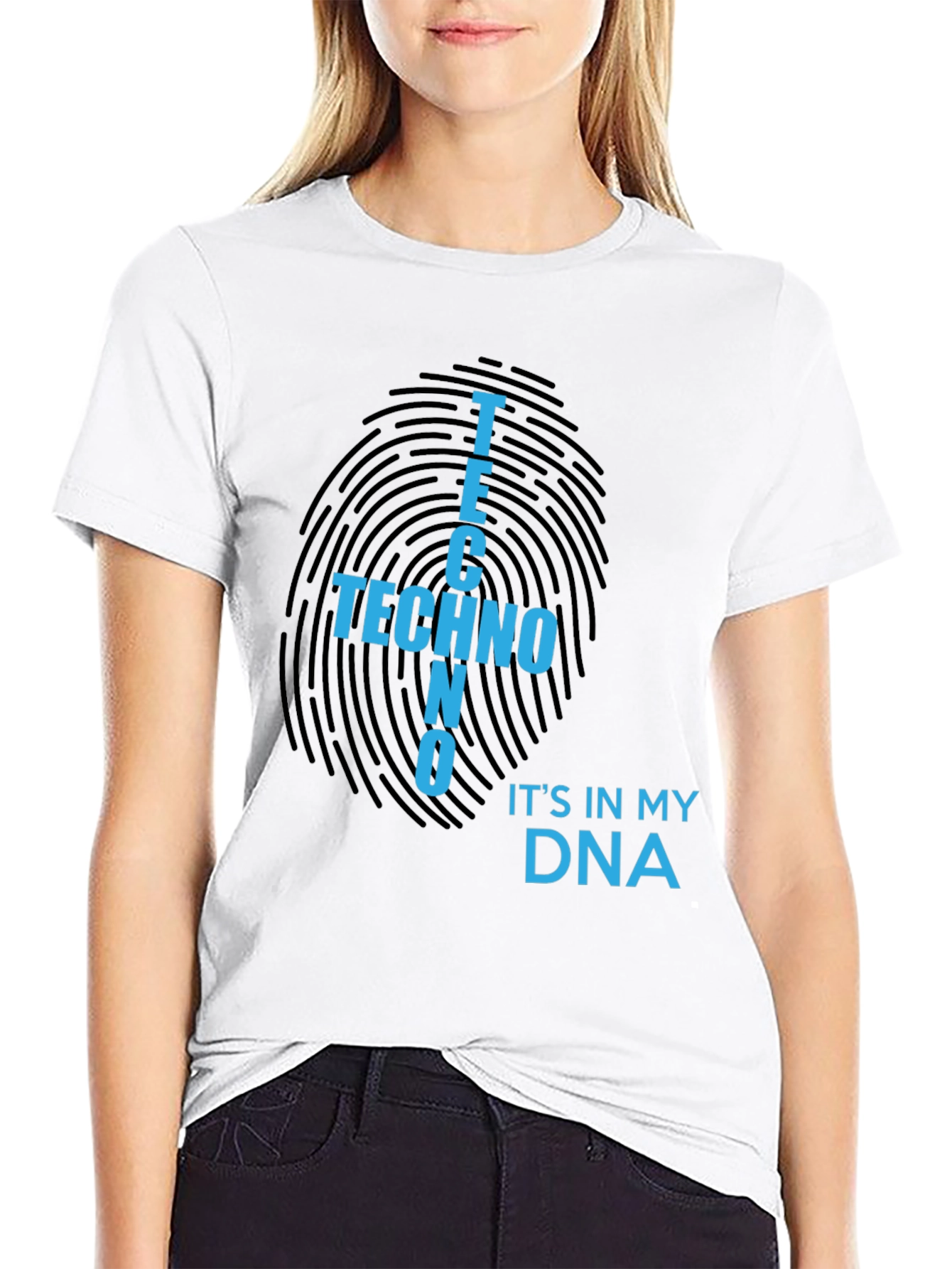 Techno DNA Black T-Shirt - Music Lover Tee