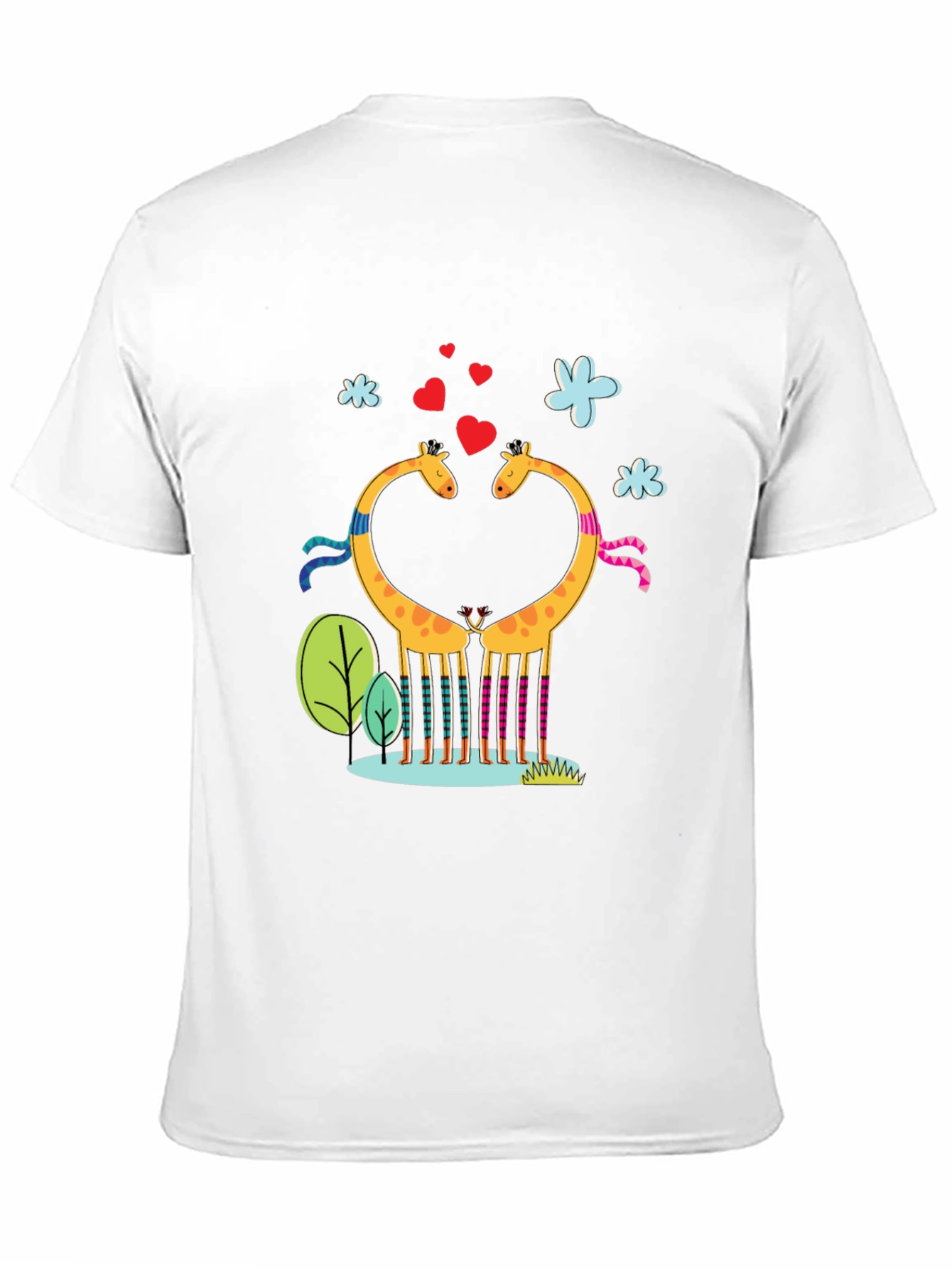 Giraffe Love Graphic Tee - Black T-Shirt
