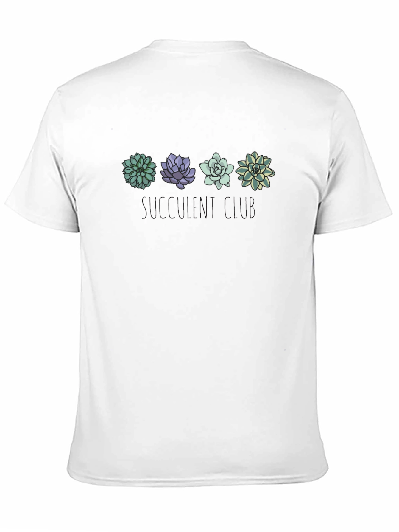 Succulent Squad Graphic Tee - Black Cotton Shirt