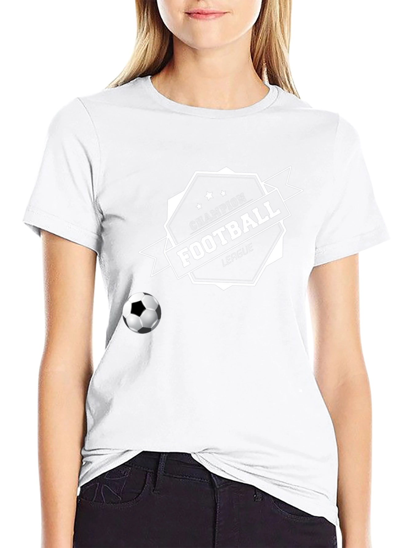 Champion Football League Black T-Shirt