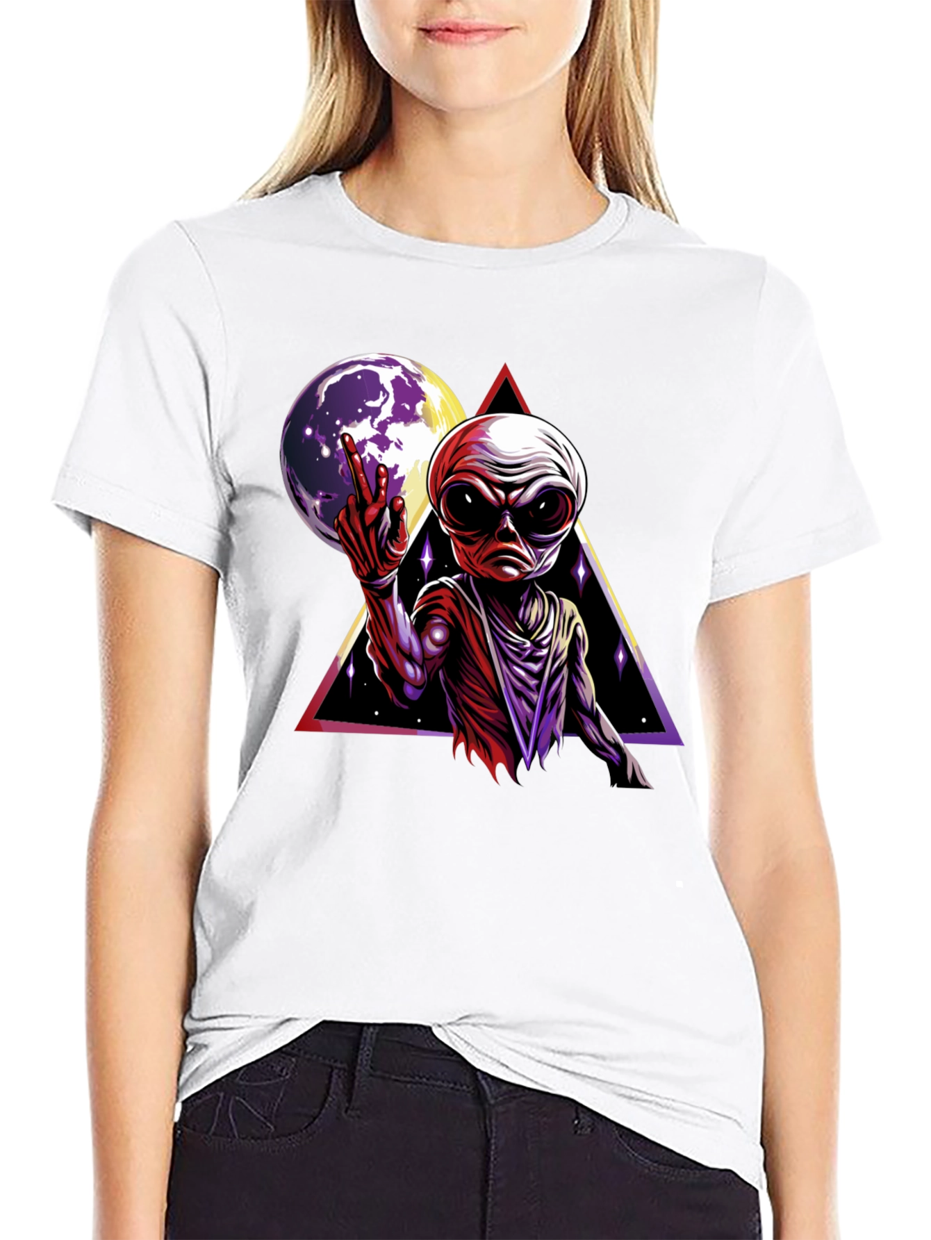 Alien Moon Graphic T-Shirt