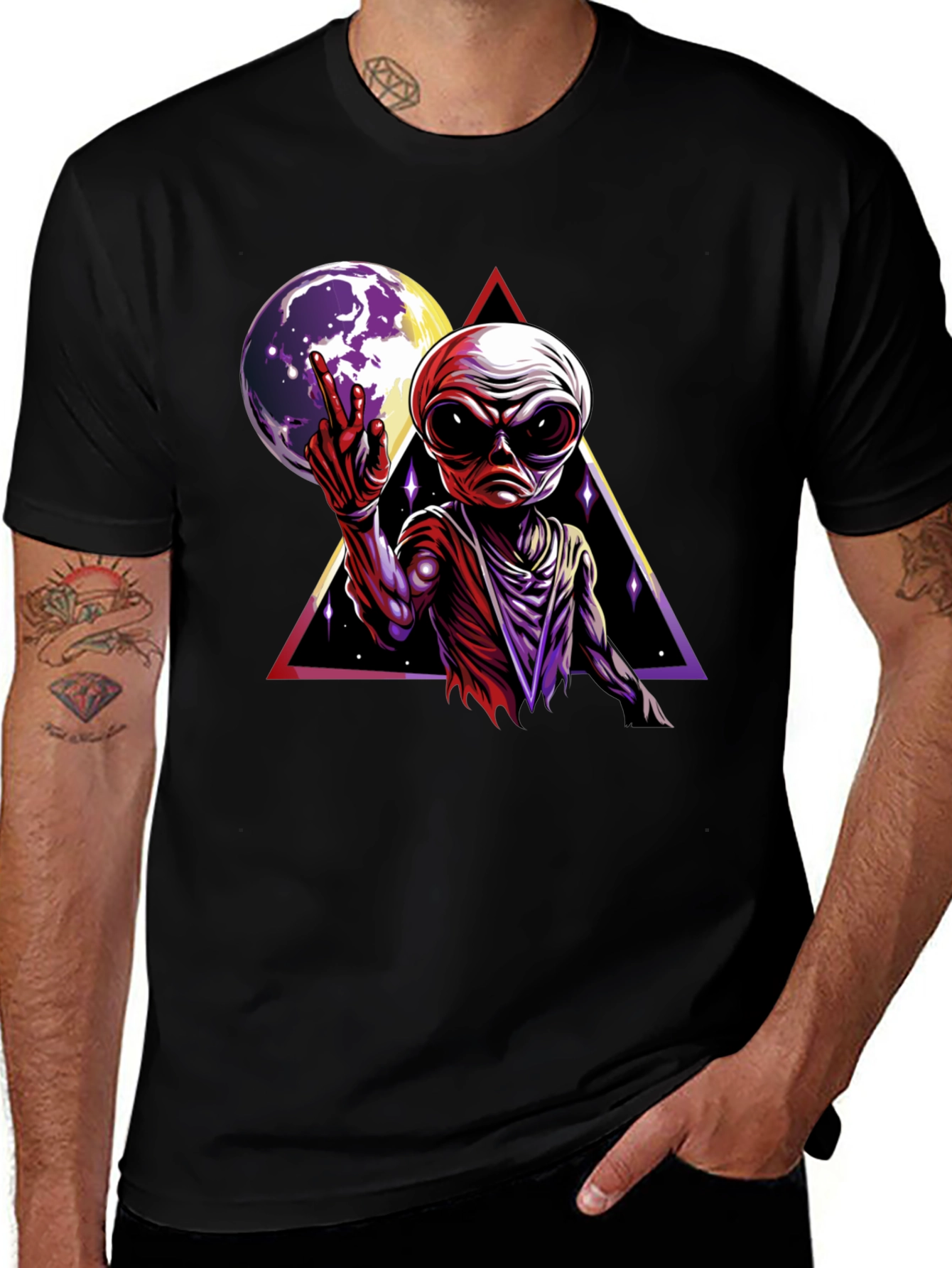Alien Moon Graphic T-Shirt